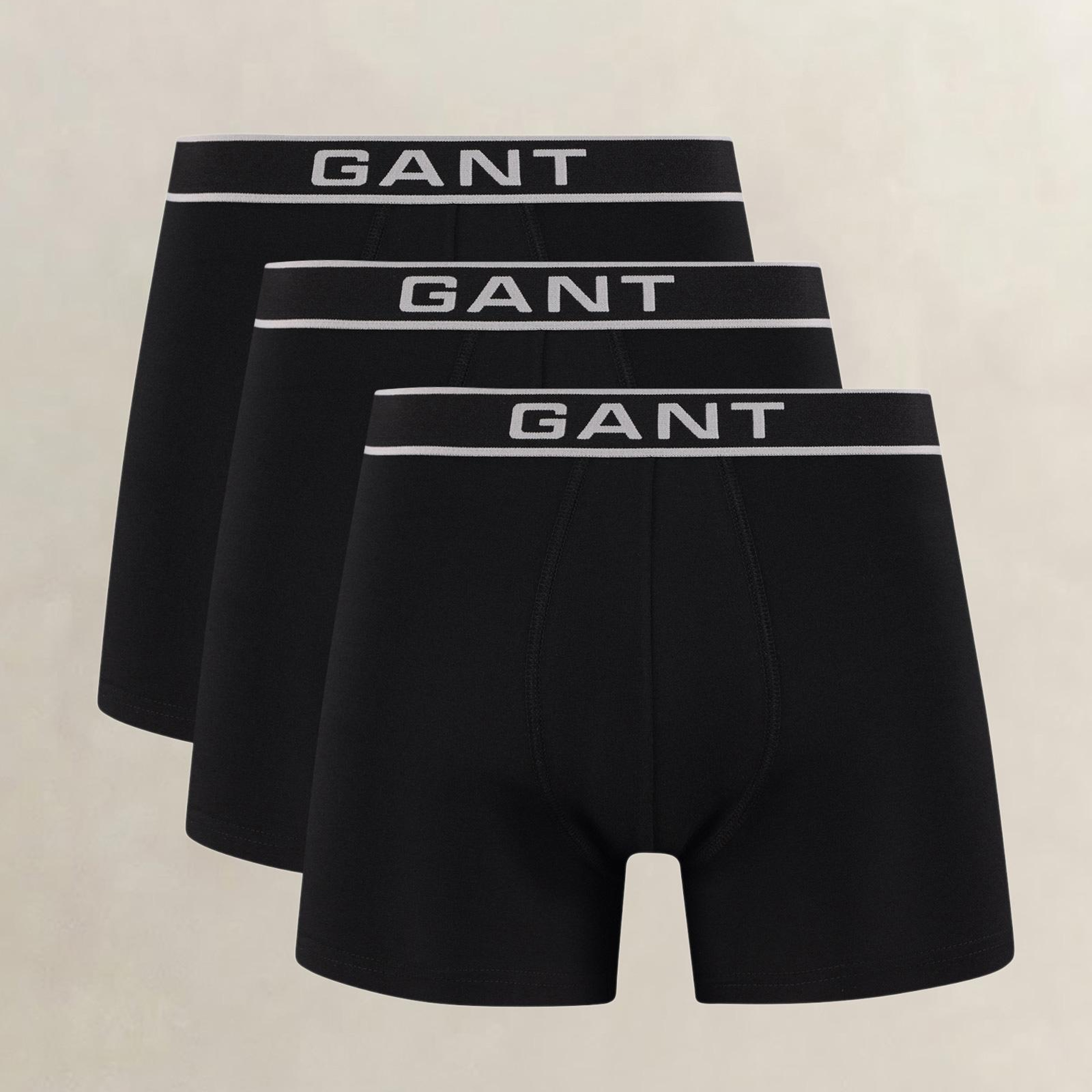 GANT Erkek Siyah Düz Boxer