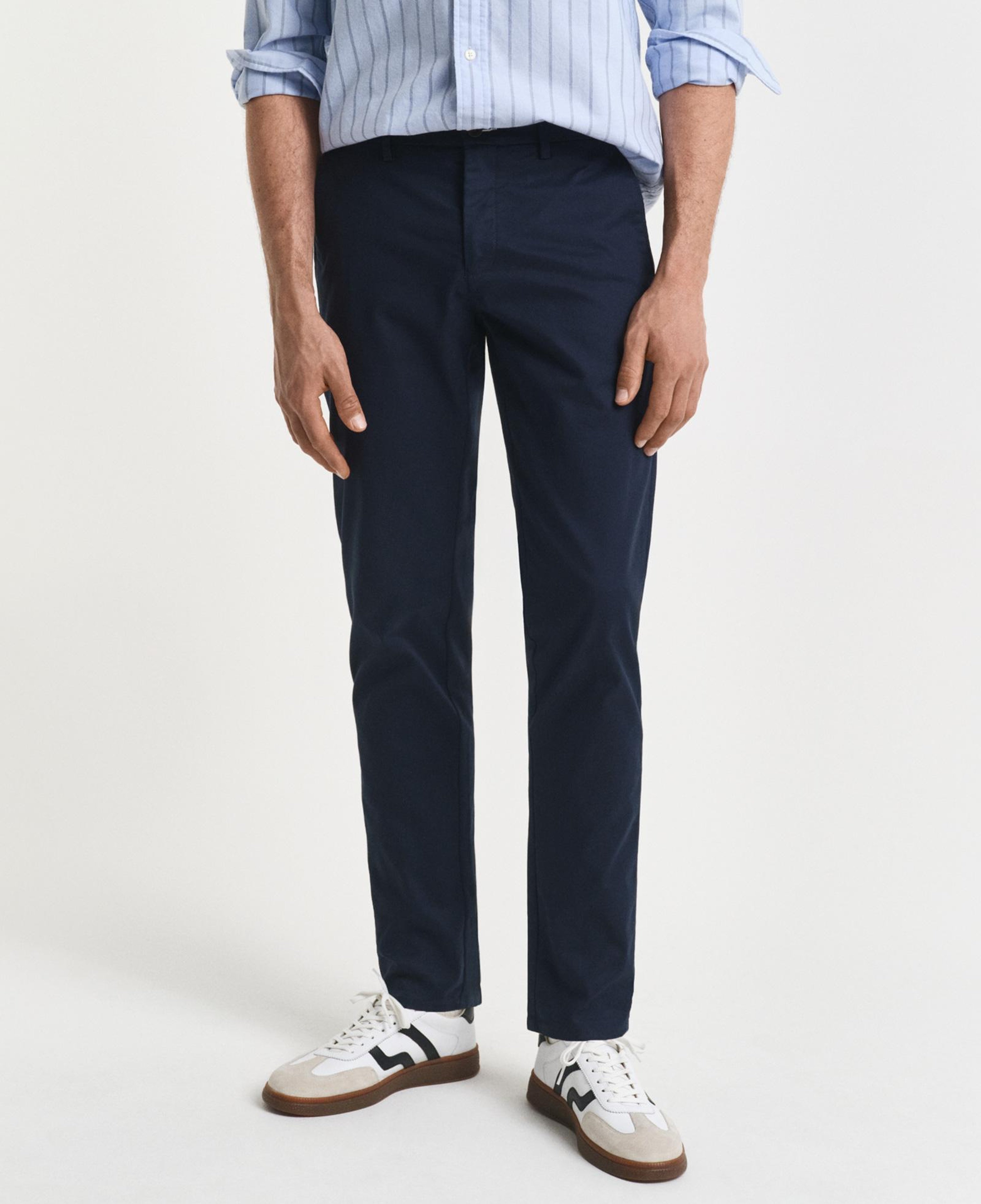 GANT Erkek Lacivert Slim Fit Chino Pantolon