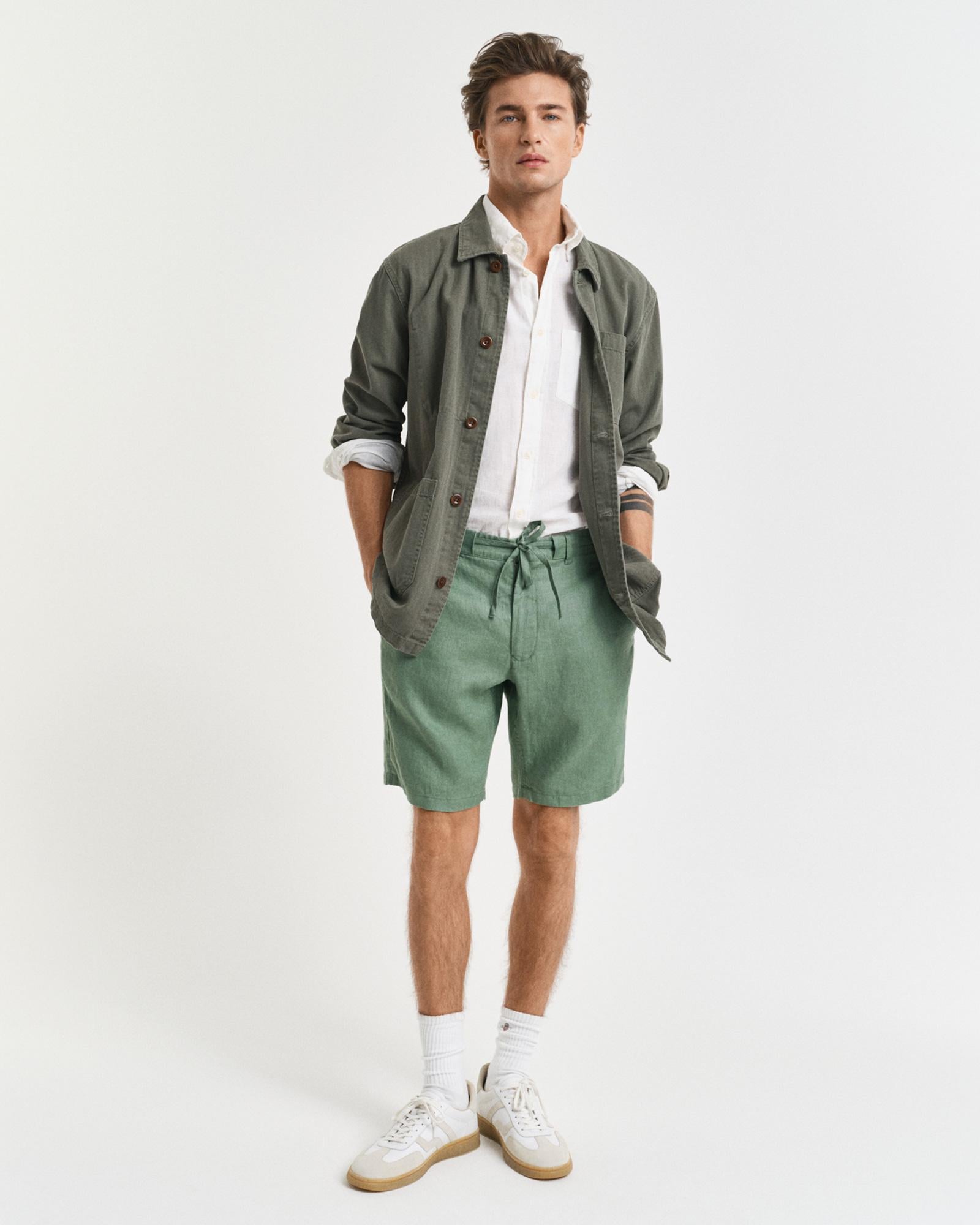 GANT Erkek Yeşil Relaxed Fit Şort