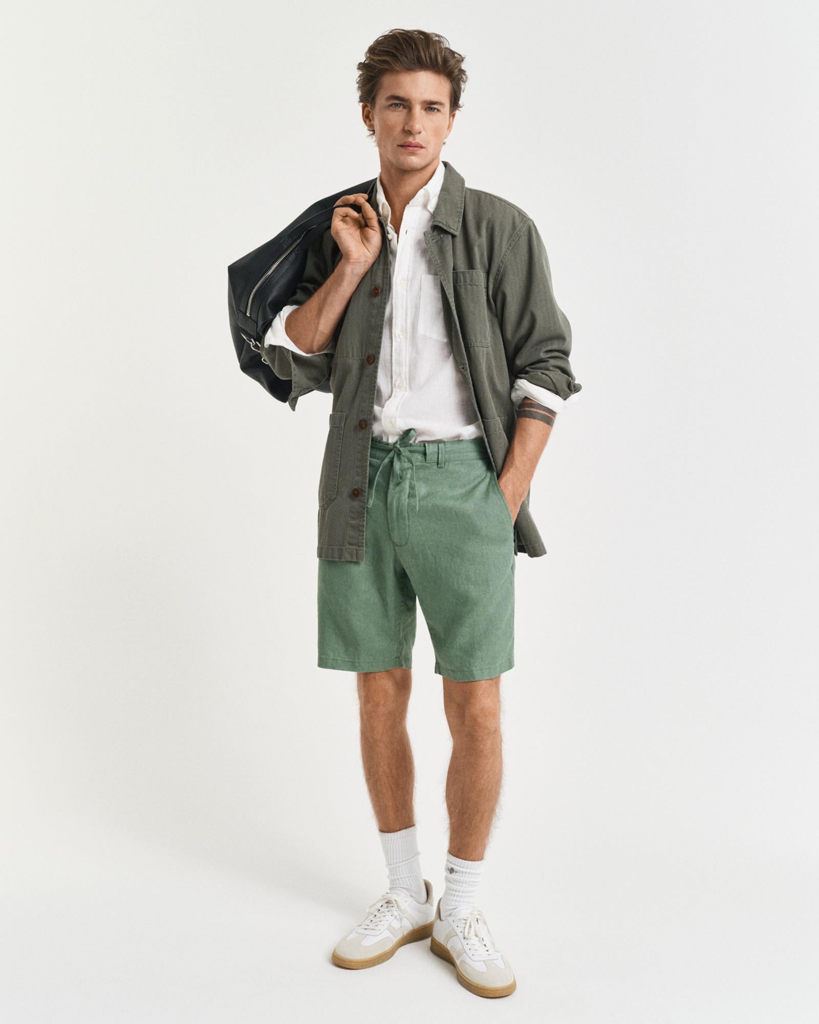 GANT Erkek Yeşil Relaxed Fit Şort