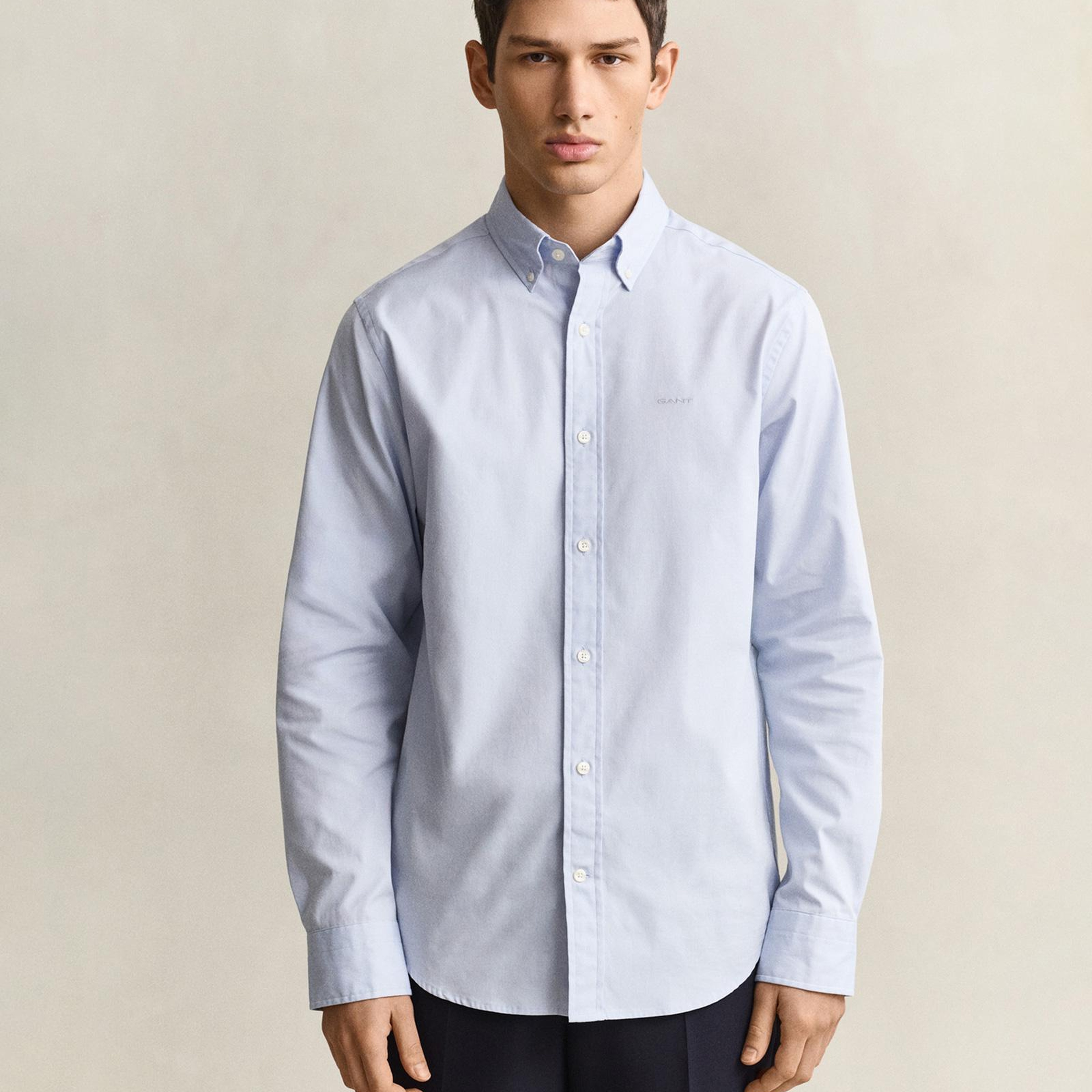 GANT Erkek Mavi Regular Fit Oxford Gömlek
