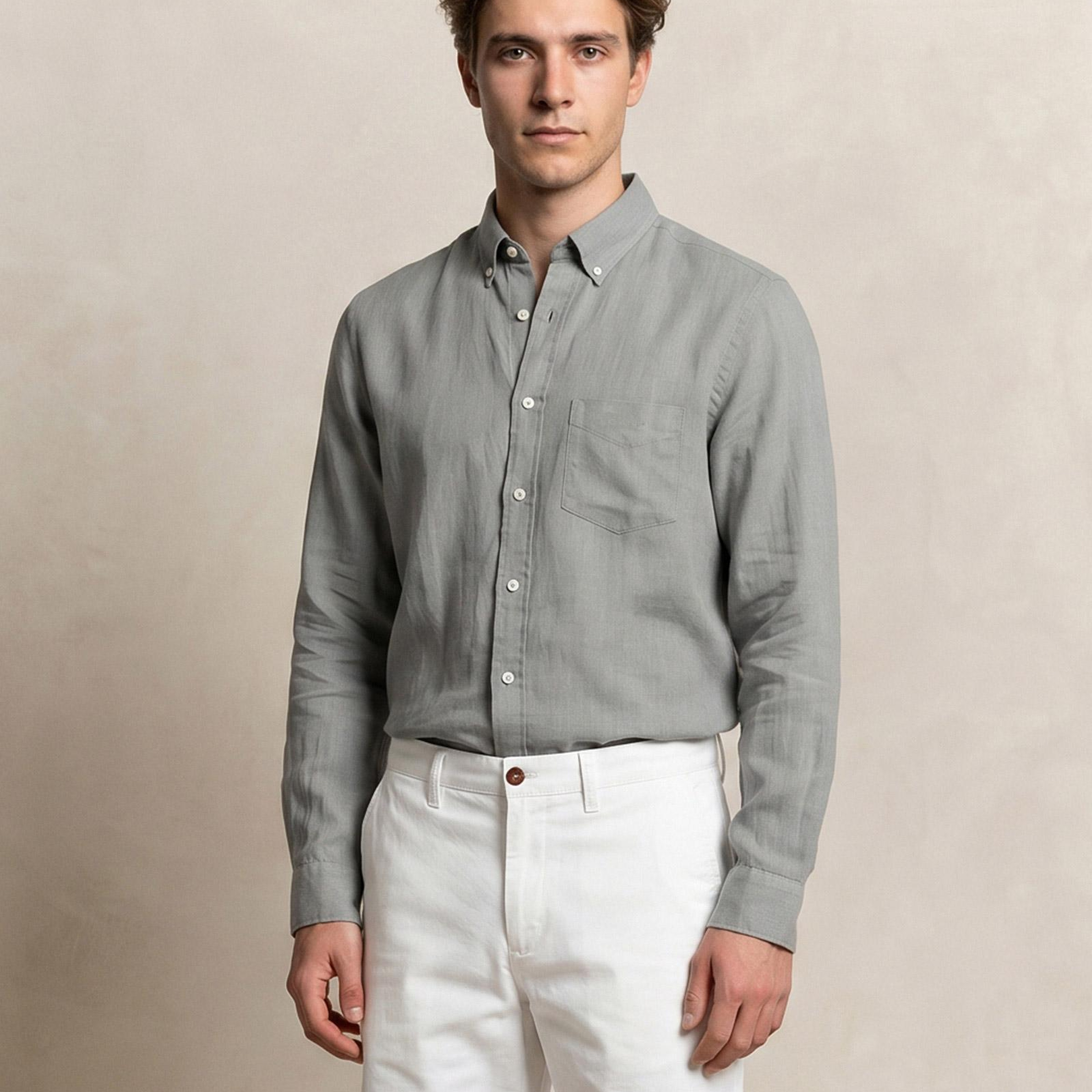 GANT Erkek Yeşil Regular Fit Gömlek
