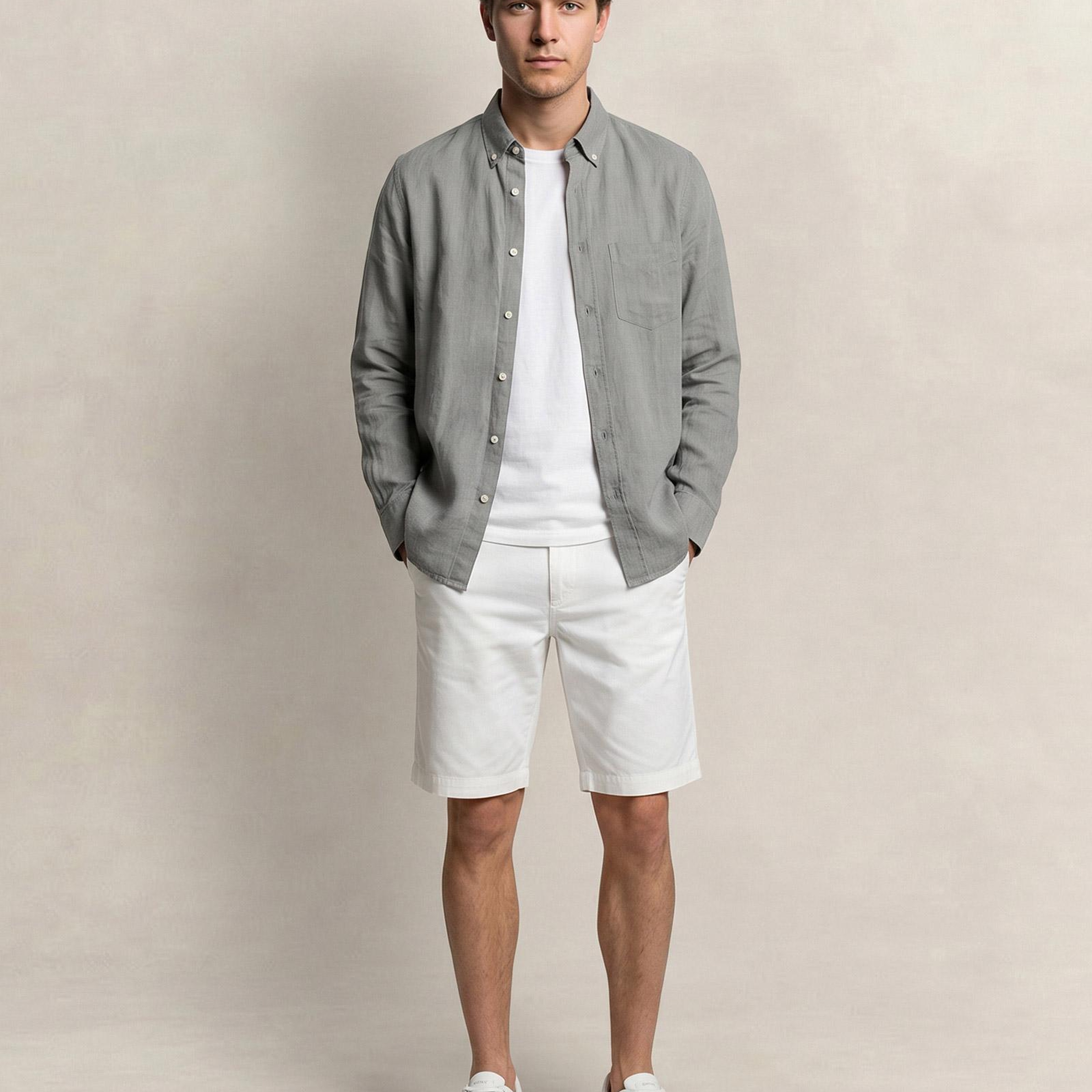 GANT Erkek Yeşil Regular Fit Gömlek