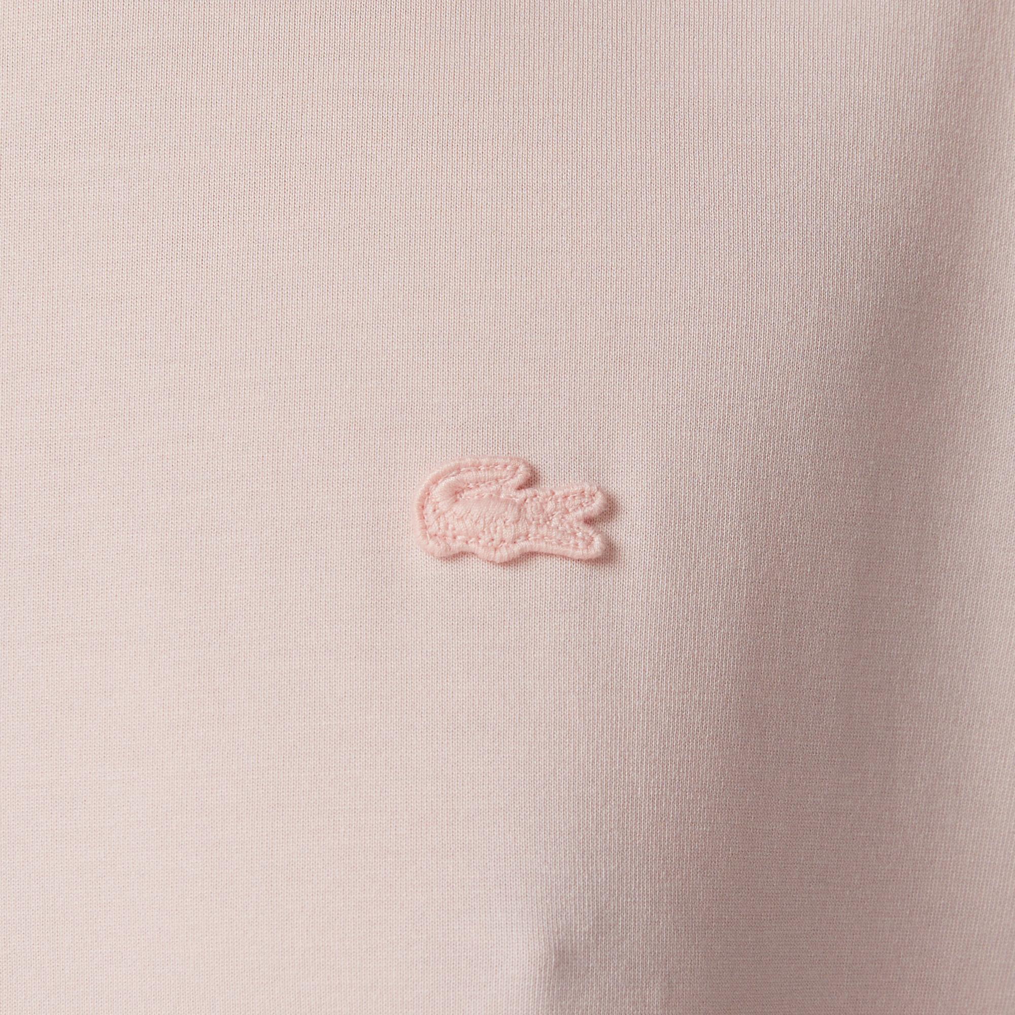 Lacoste Kadın Relaxed Fit Bisiklet Yaka Açık Pembe T-Shirt