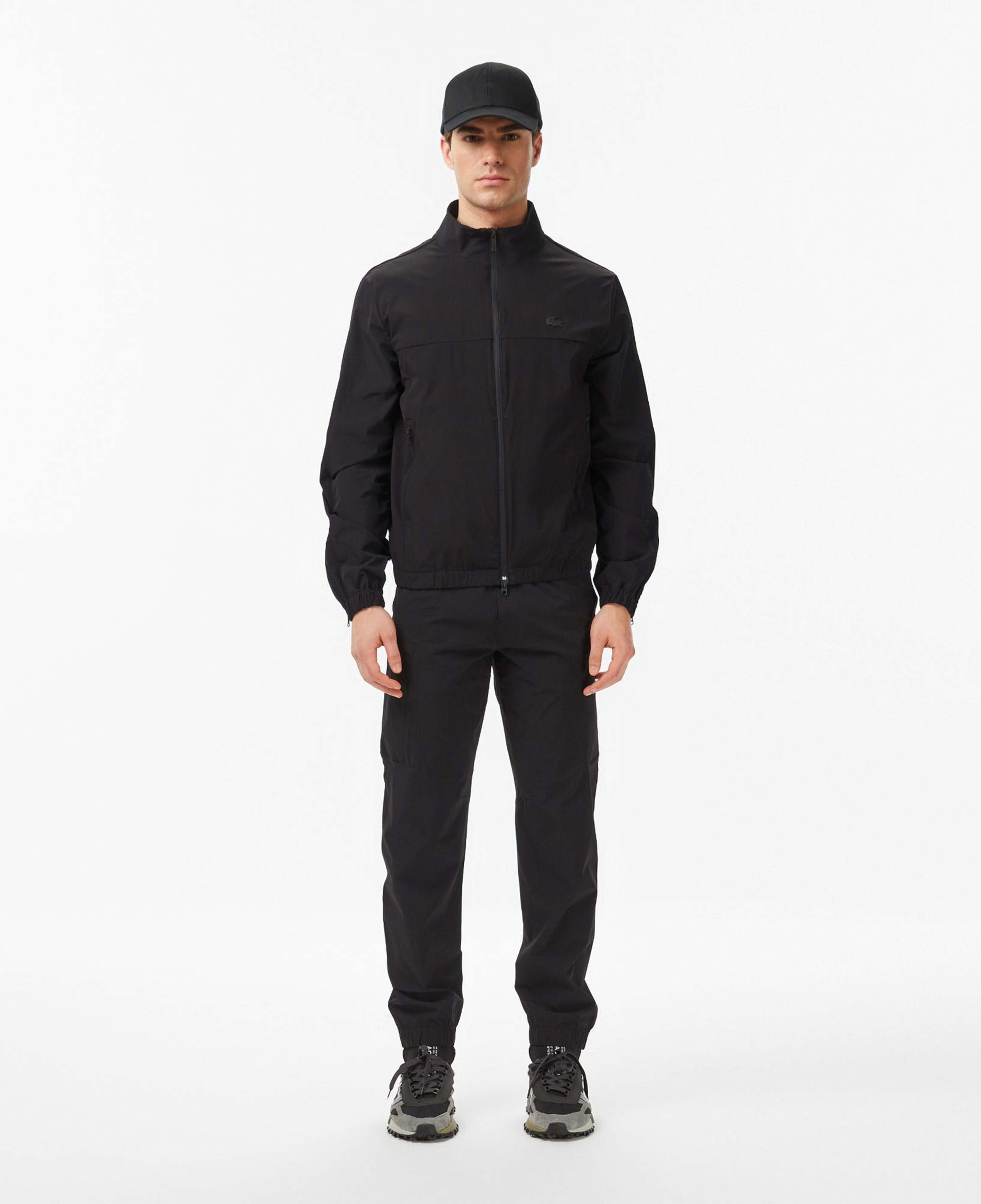 Lacoste Erkek Regular Fit Dik Yaka Siyah Mont