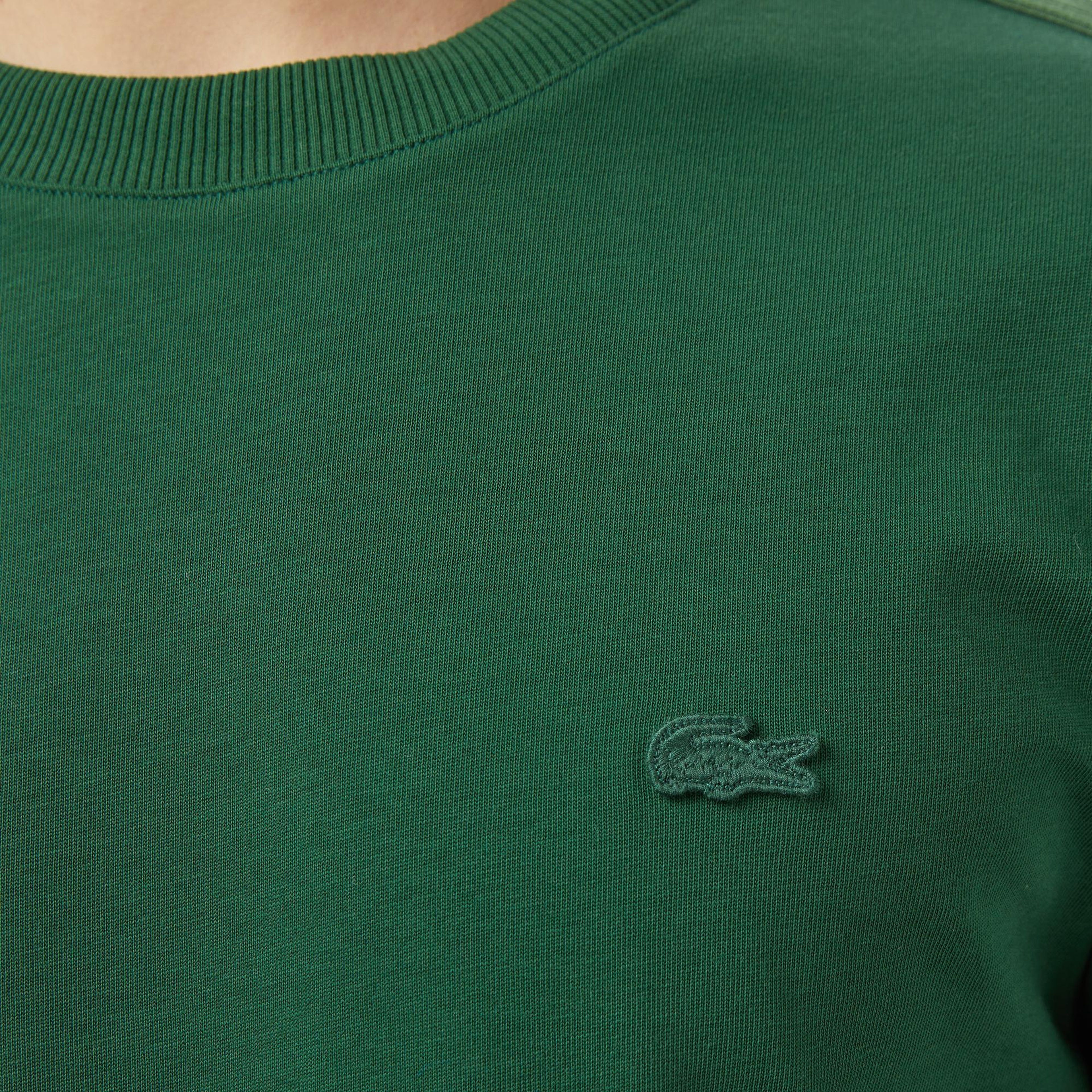 Lacoste Erkek Regular Fit Bisiklet Yaka Koyu Yeşil T-Shirt