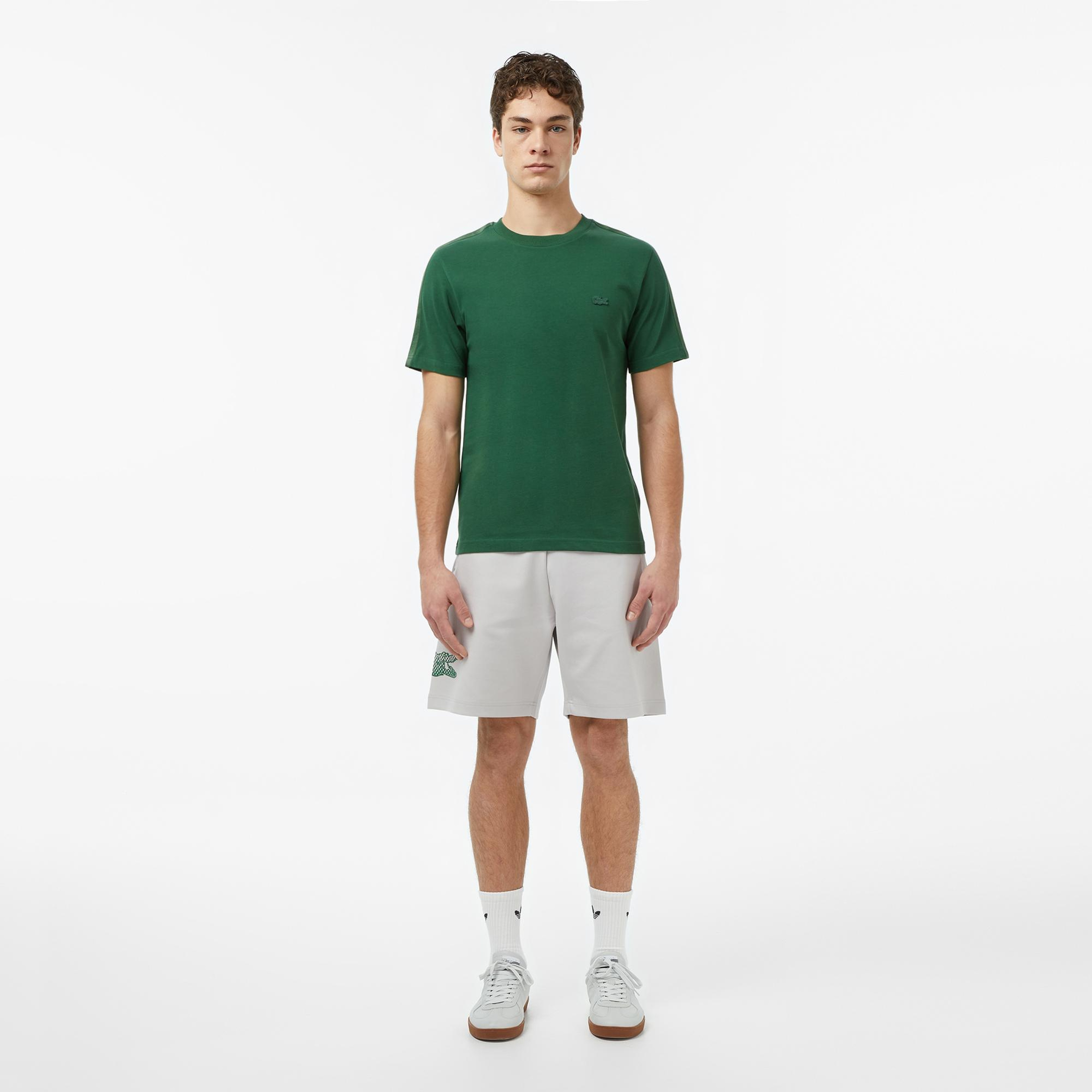 Lacoste Erkek Regular Fit Bisiklet Yaka Koyu Yeşil T-Shirt