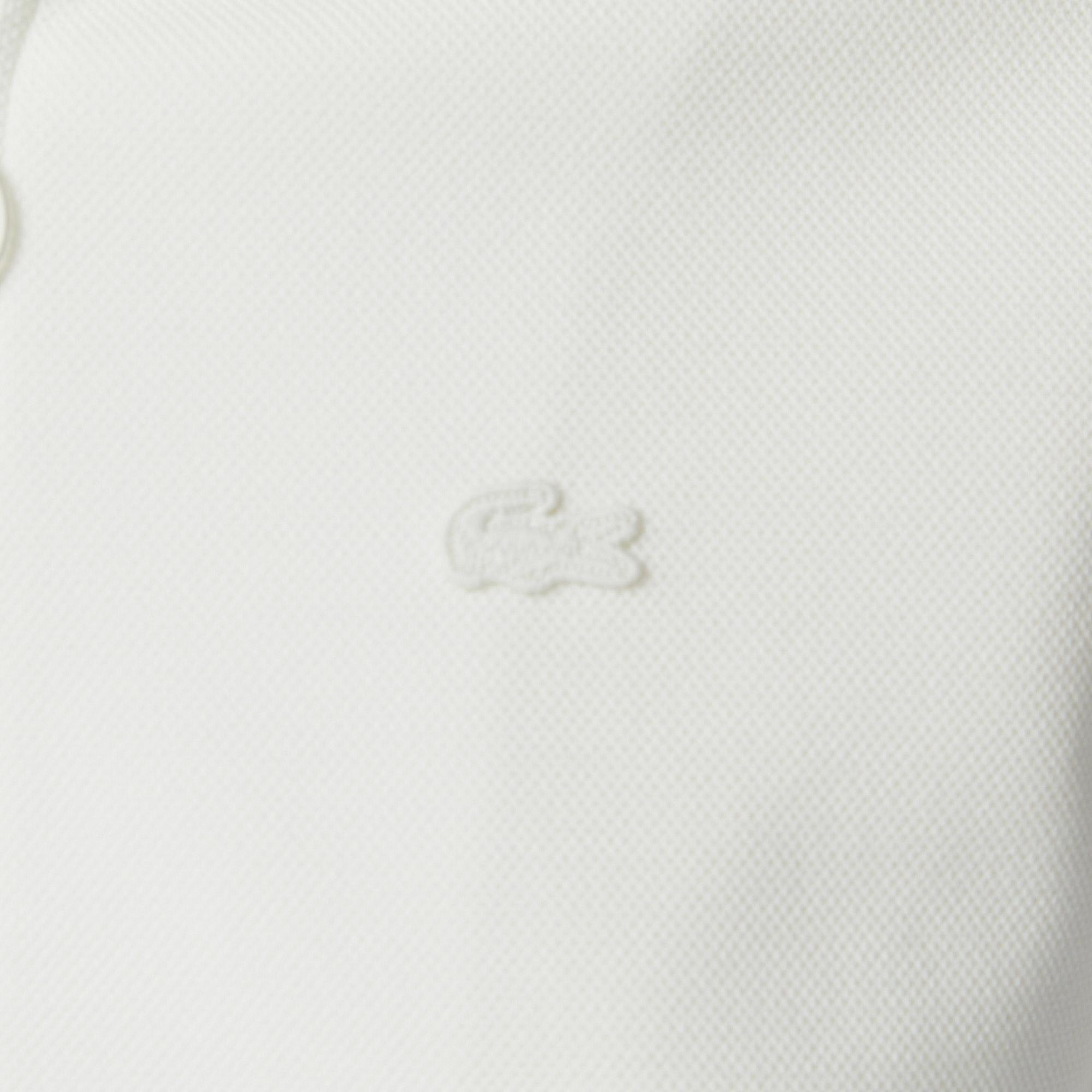 Lacoste Kadın Regular Fit Dik Yaka Krem Sweatshirt