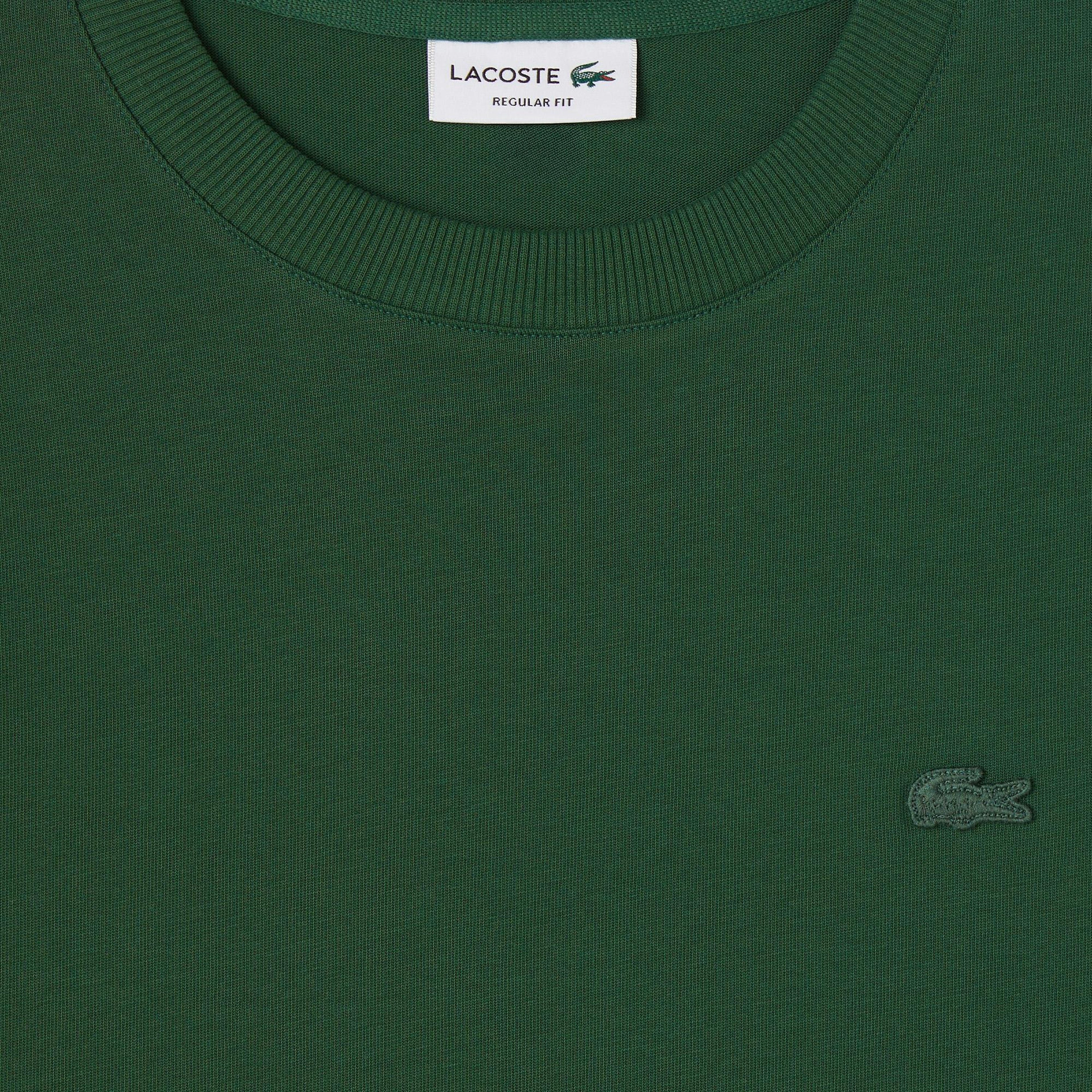 Lacoste Erkek Regular Fit Bisiklet Yaka Koyu Yeşil T-Shirt