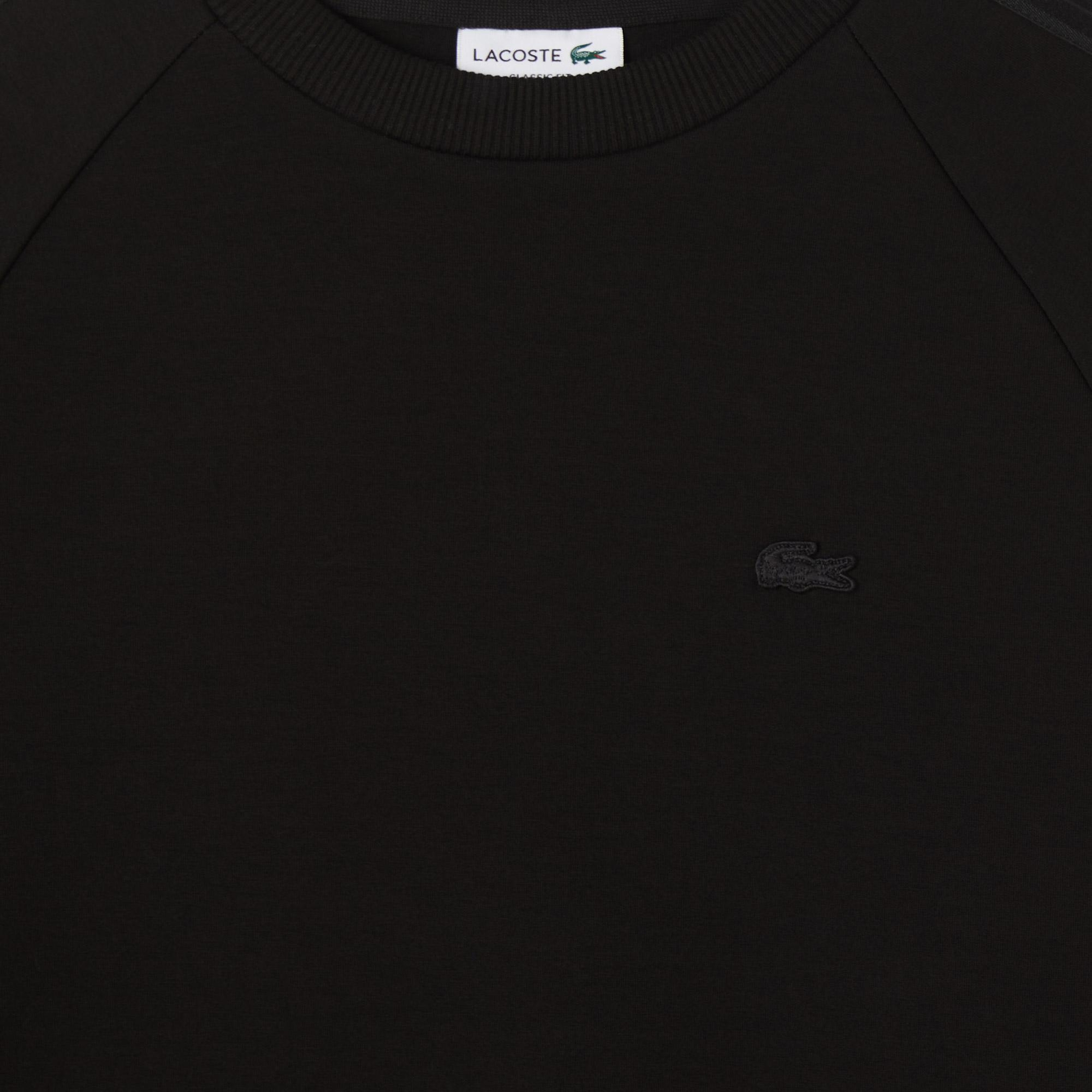 Lacoste Erkek Classic Fit Bisiklet Yaka Siyah Sweatshirt