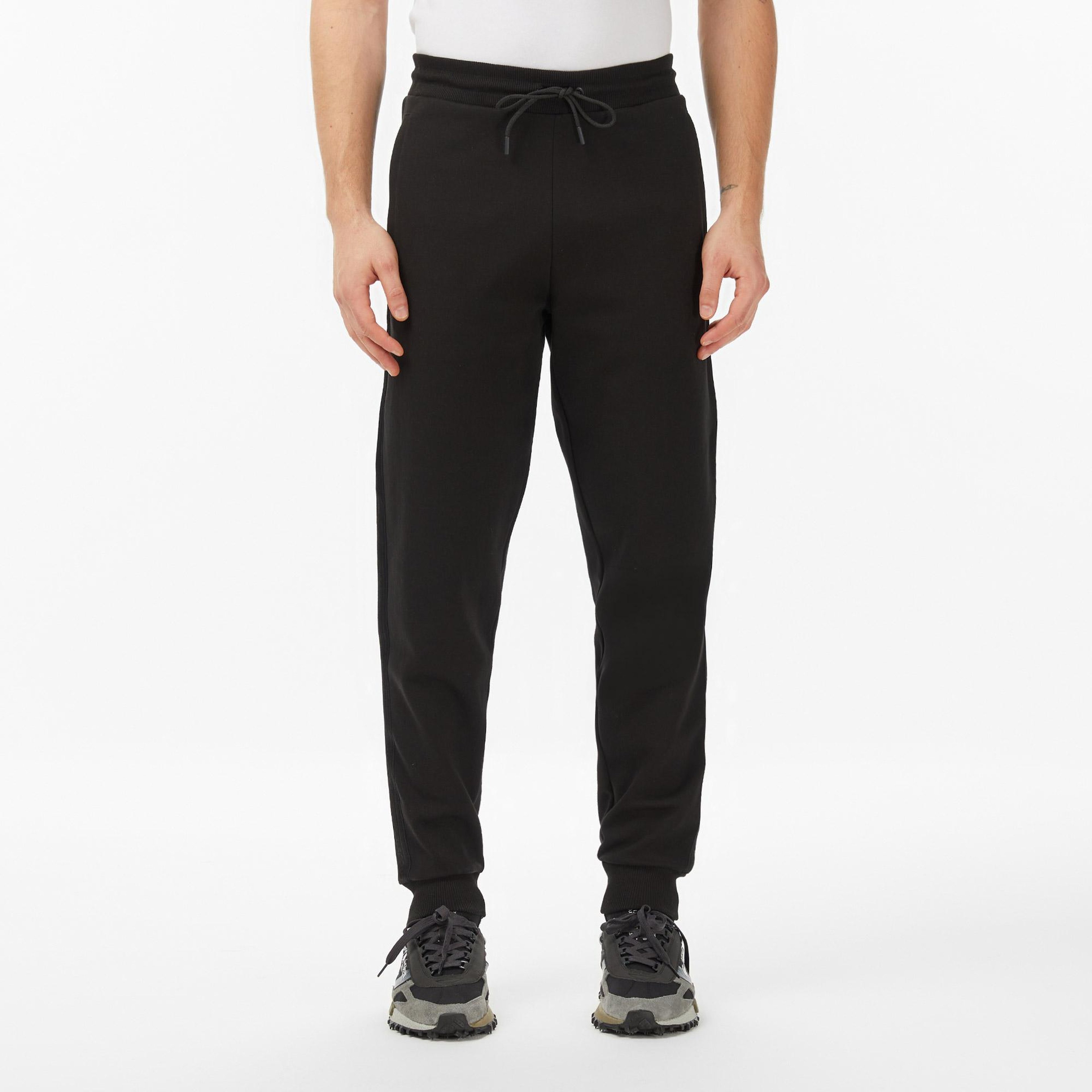 Erkek Regular Fit Siyah Eşofman Altı