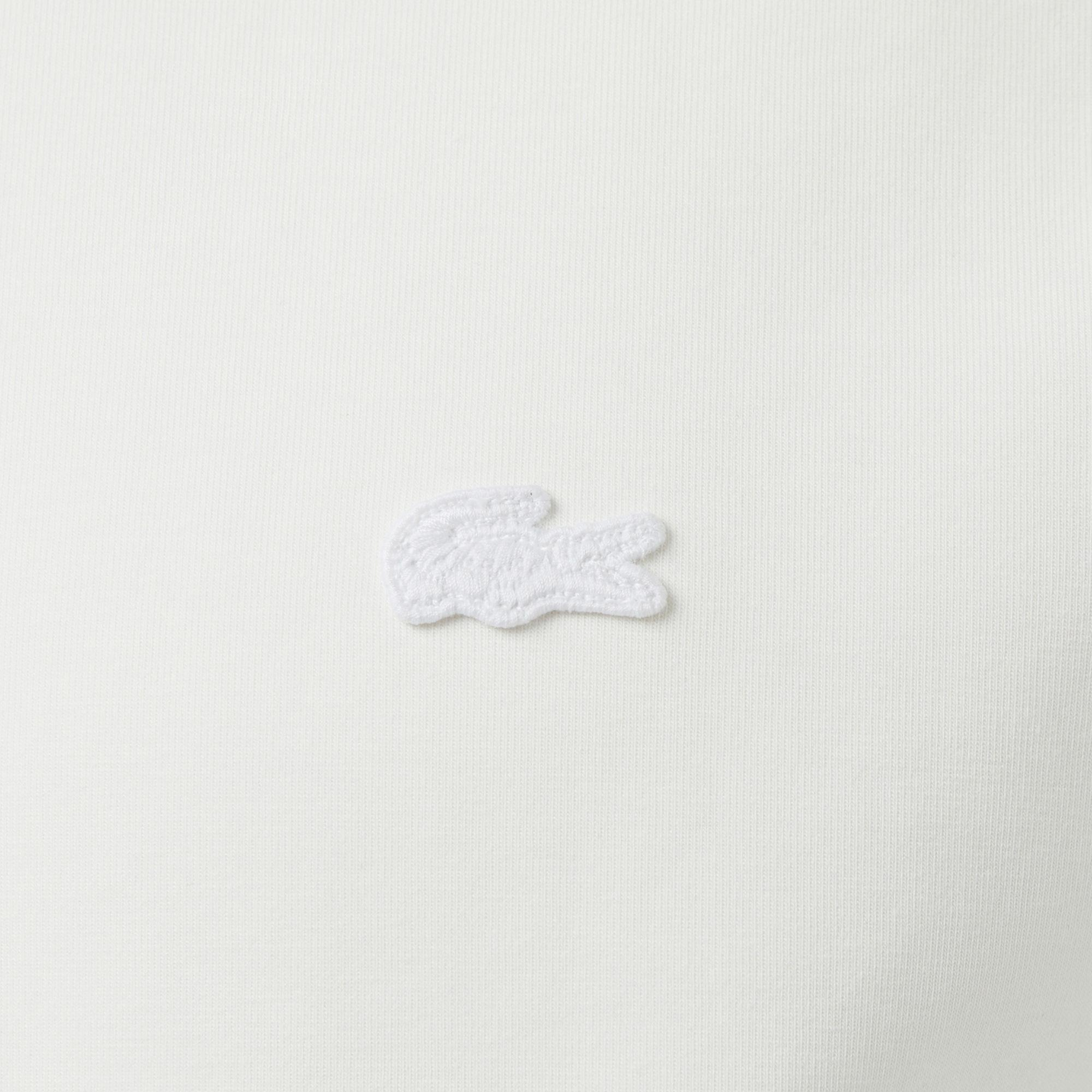 Lacoste Erkek Classic Fit Bisiklet Yaka Krem Sweatshirt