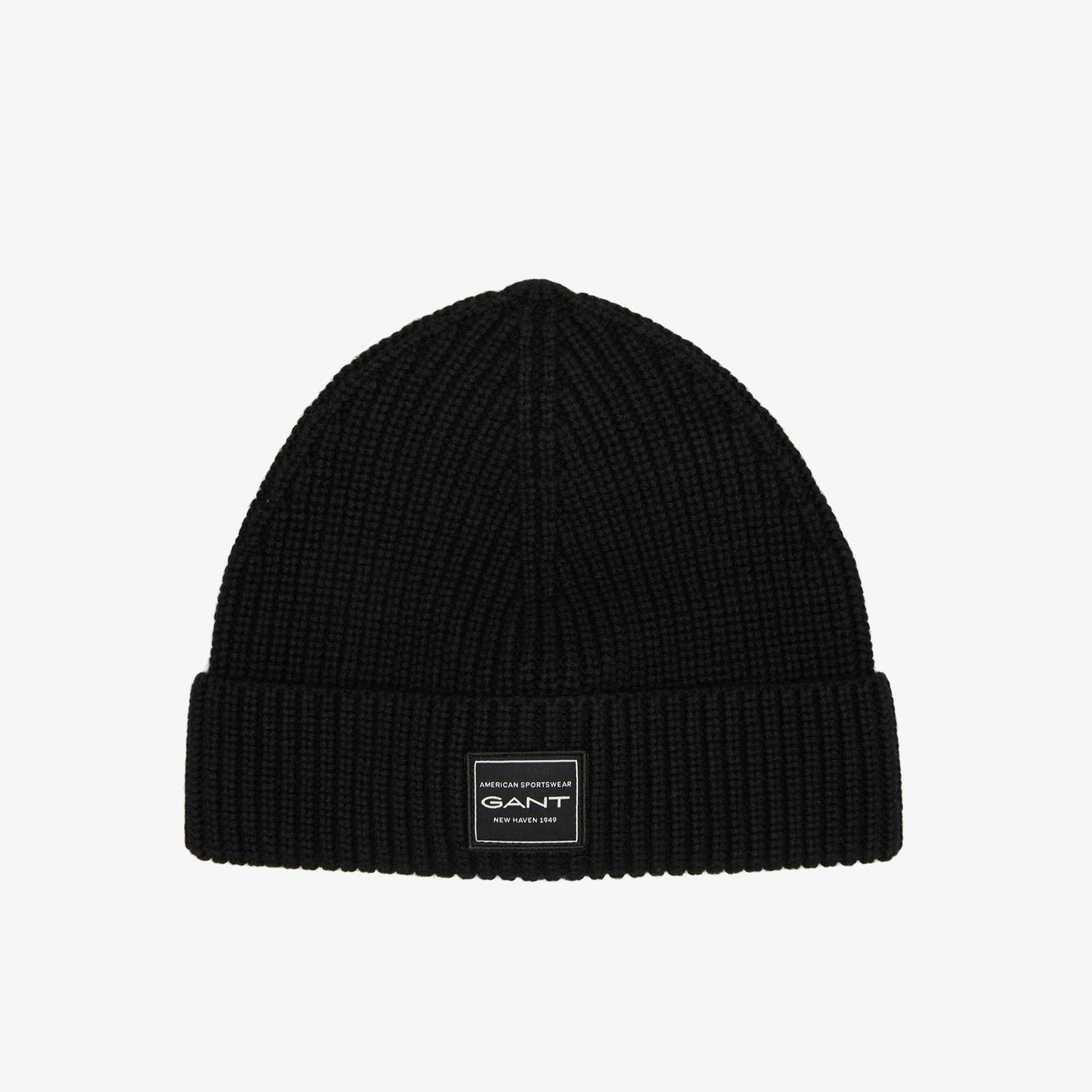 GANT Unisex Siyah Logolu Bere
