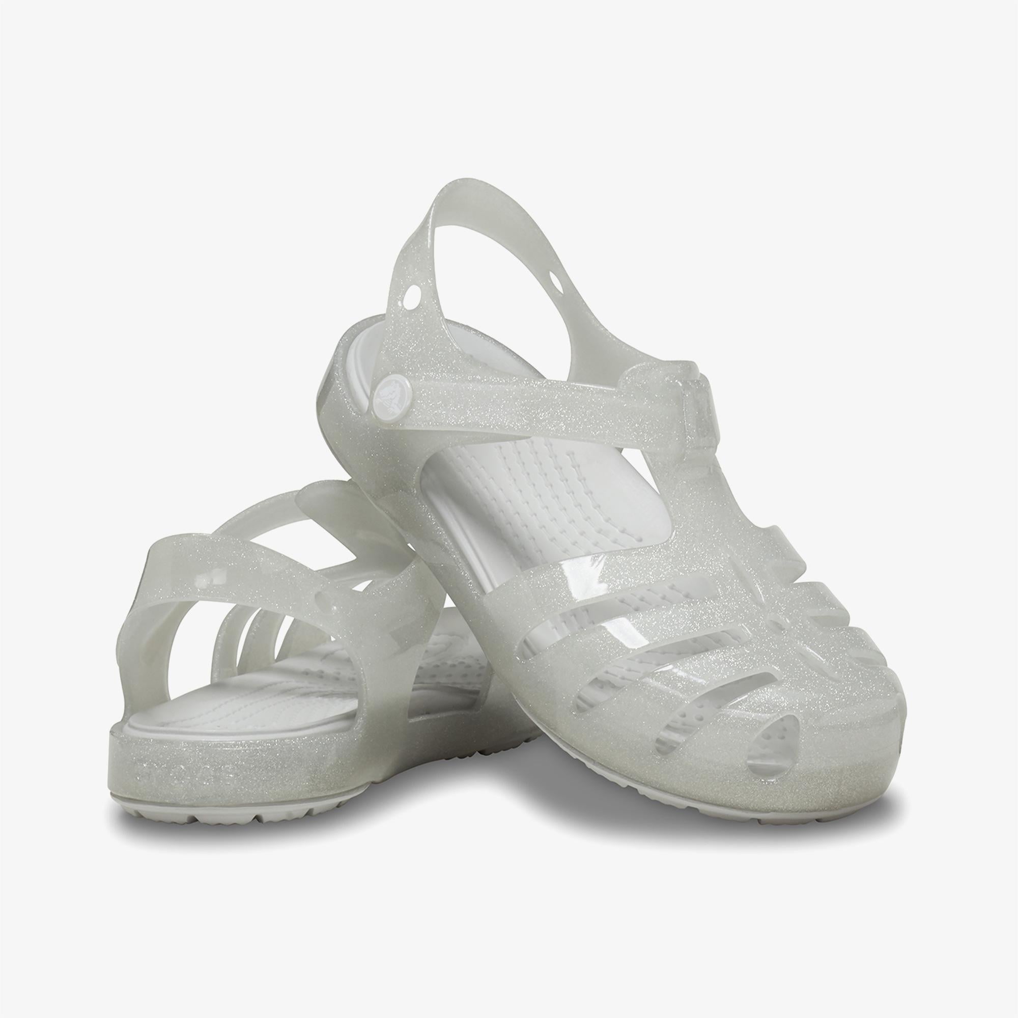 Crocs Isabella Glitter Çocuk Gri Sandalet