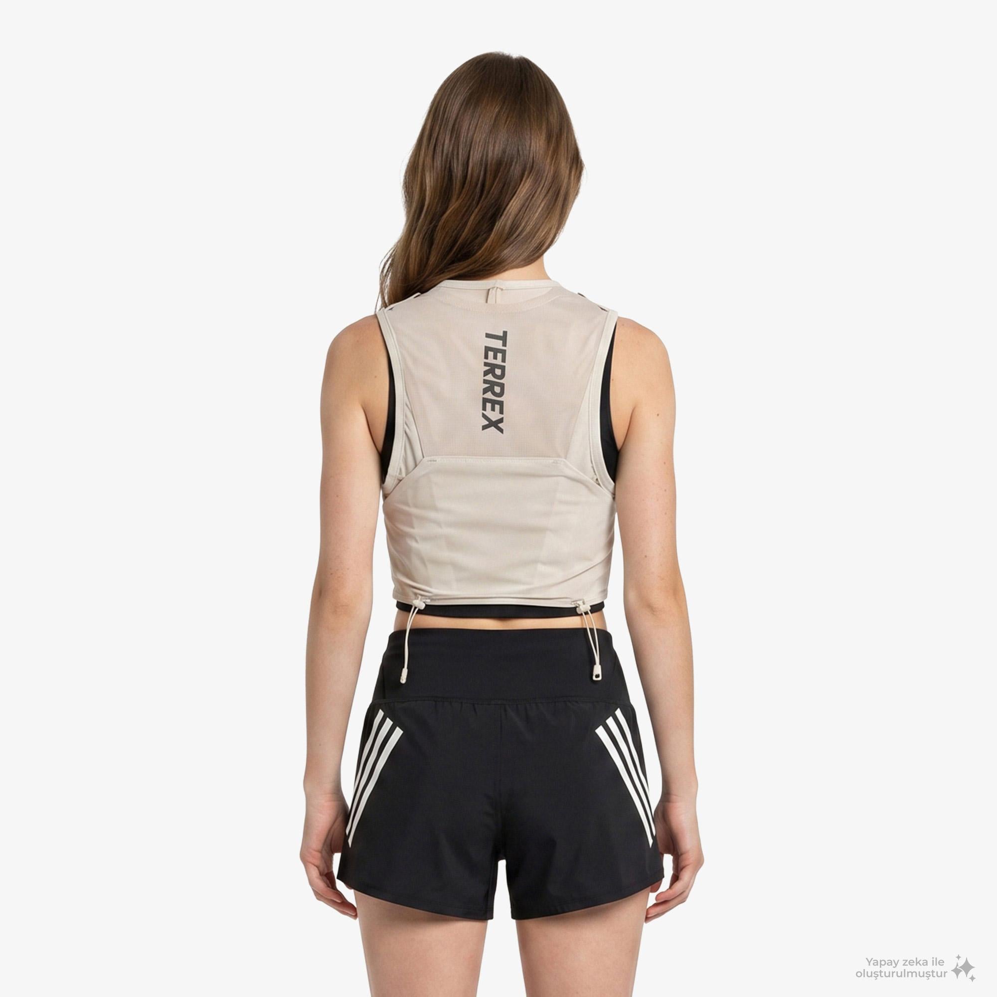adidas Terrex Xperior 5L Unisex Bej Koşu Yeleği