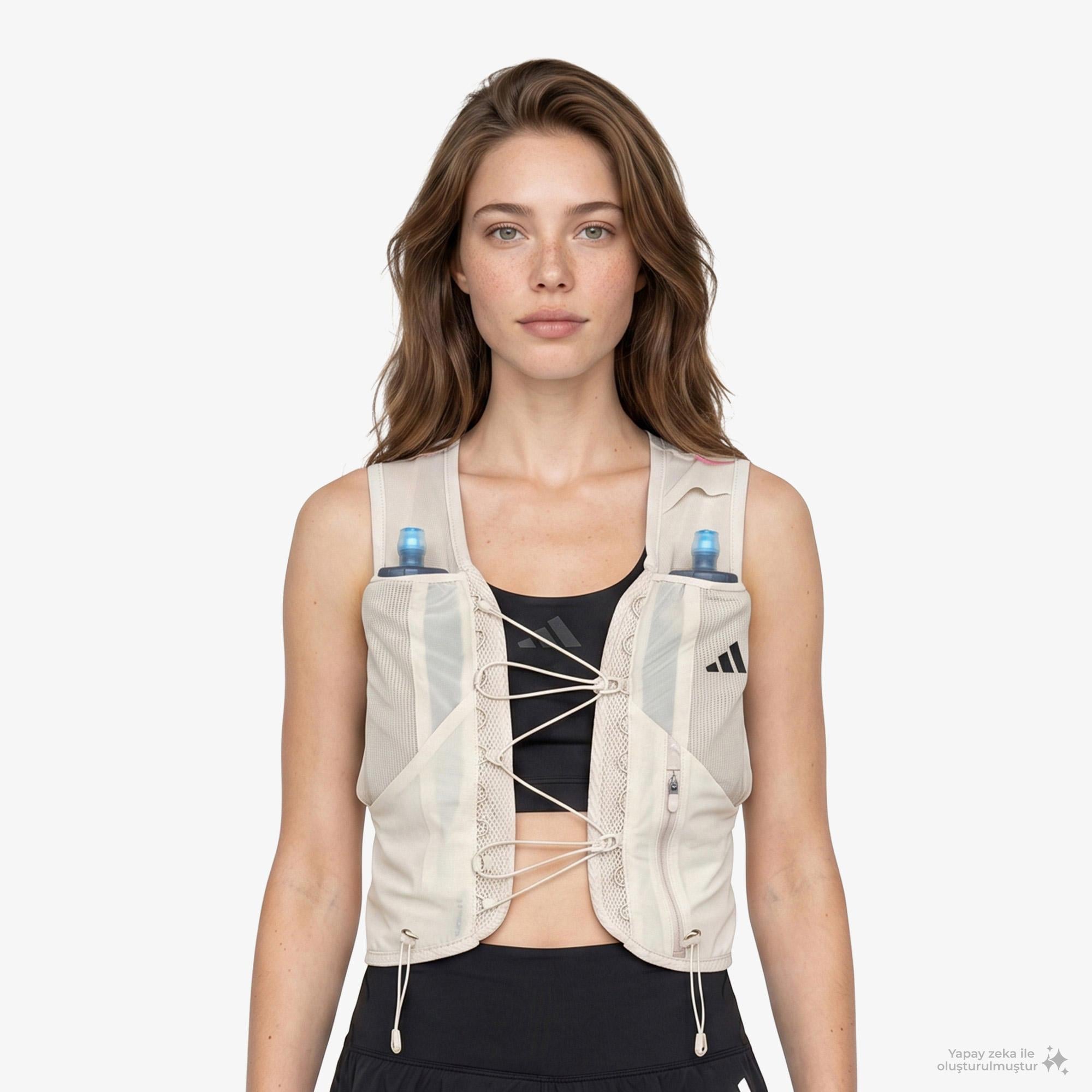 adidas Terrex Xperior 5L Unisex Bej Koşu Yeleği