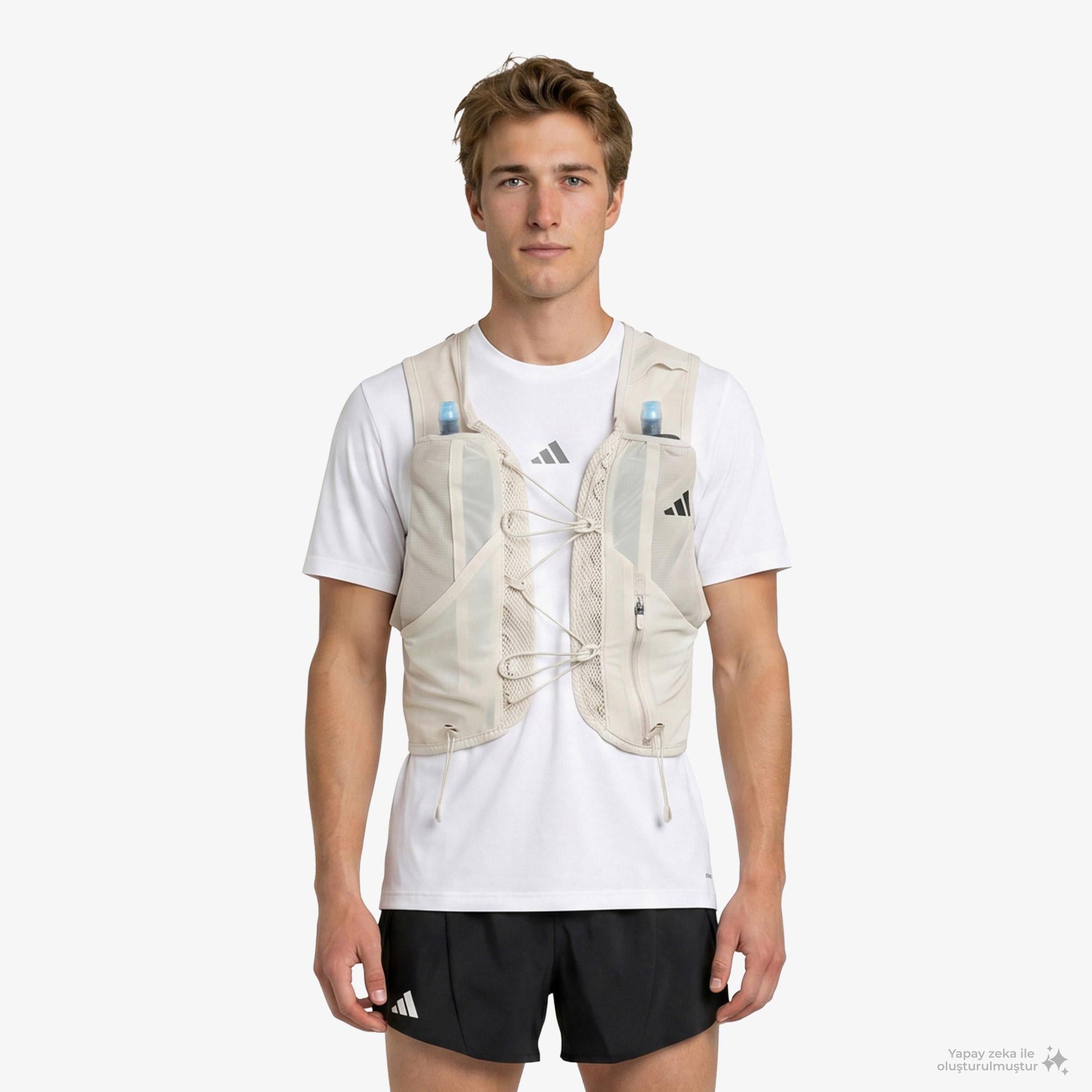 adidas Terrex Xperior 5L Unisex Bej Koşu Yeleği