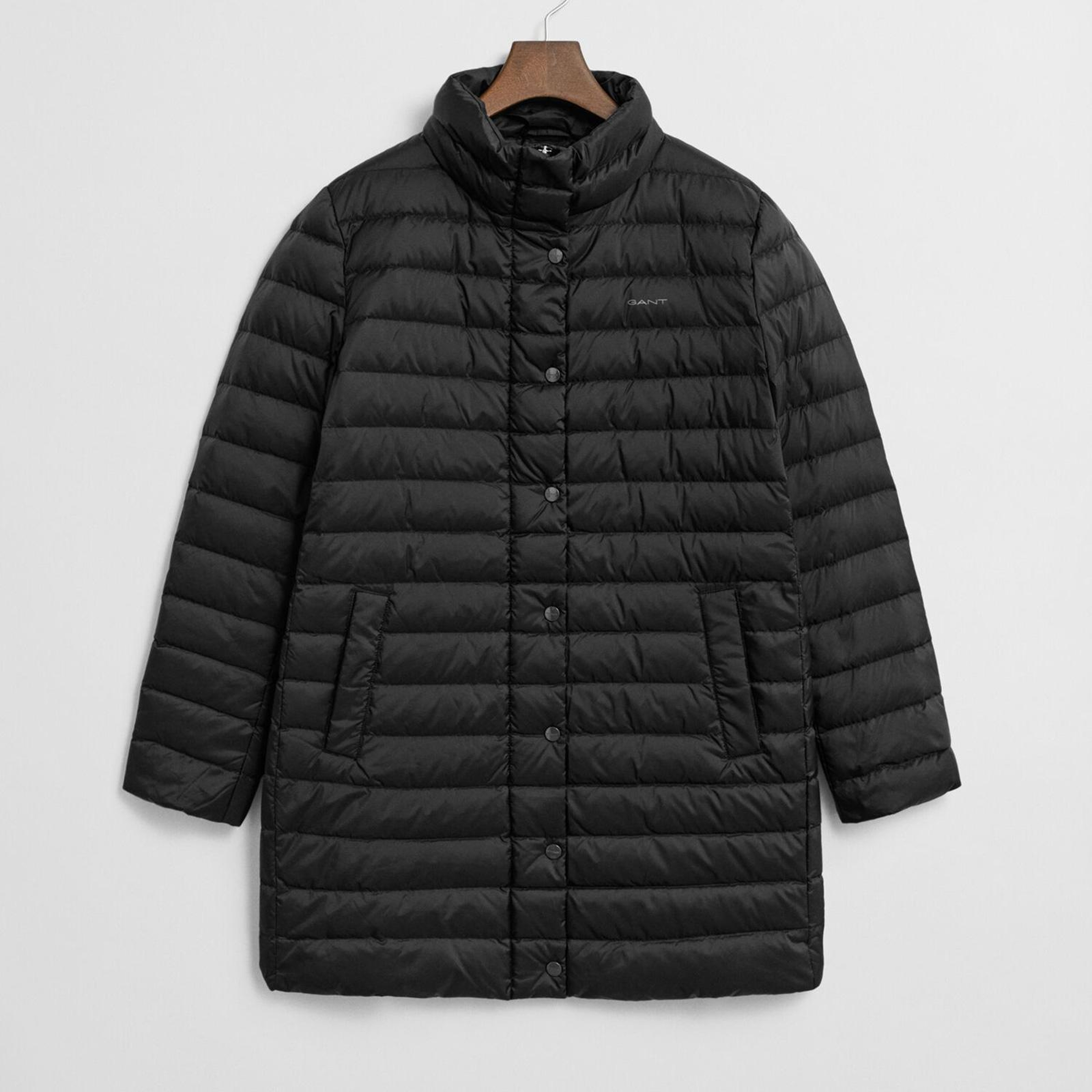 GANT Kadın Siyah Regular Fit Fermuarlı Mont