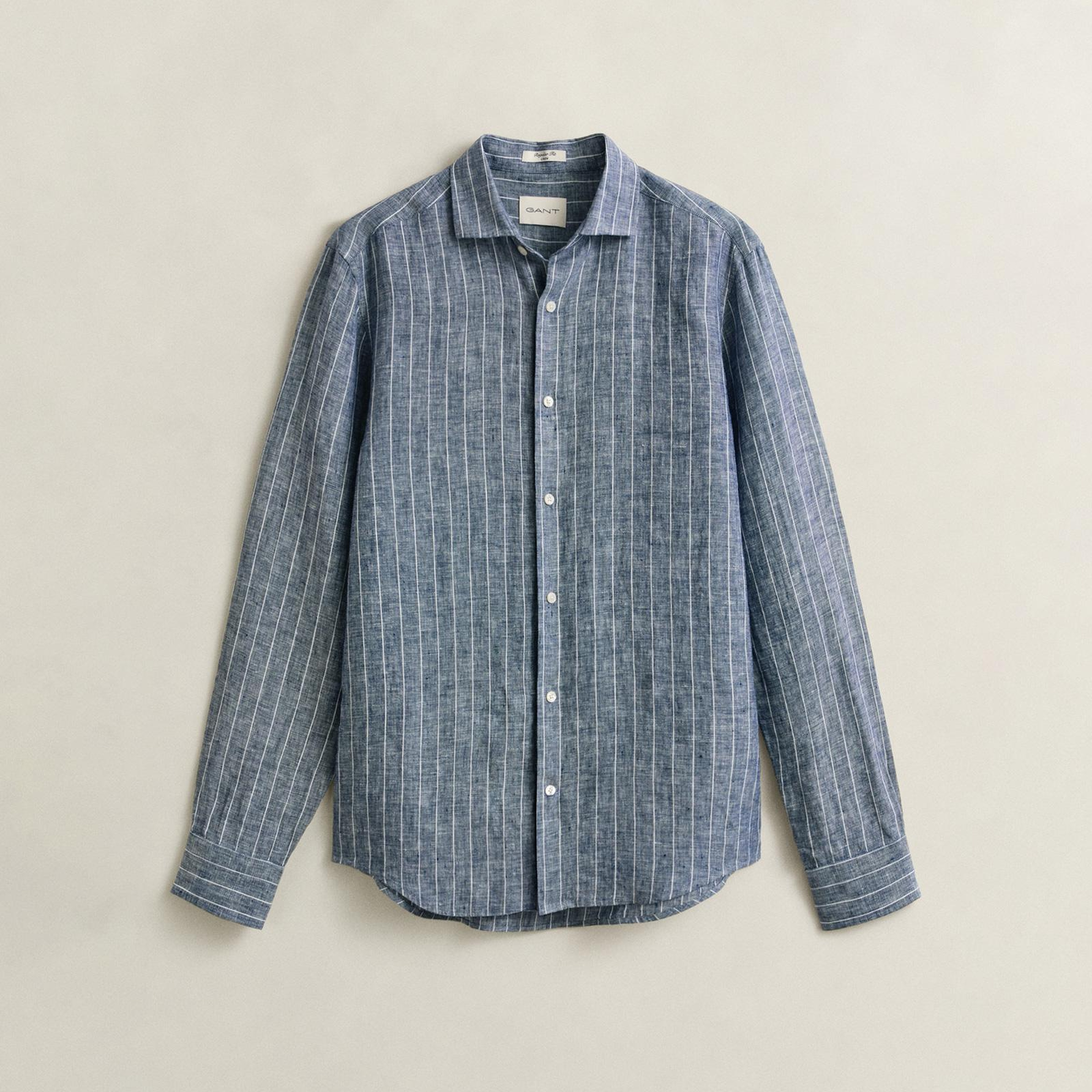 GANT Erkek Mavi Regular Fit Çizgili Gömlek