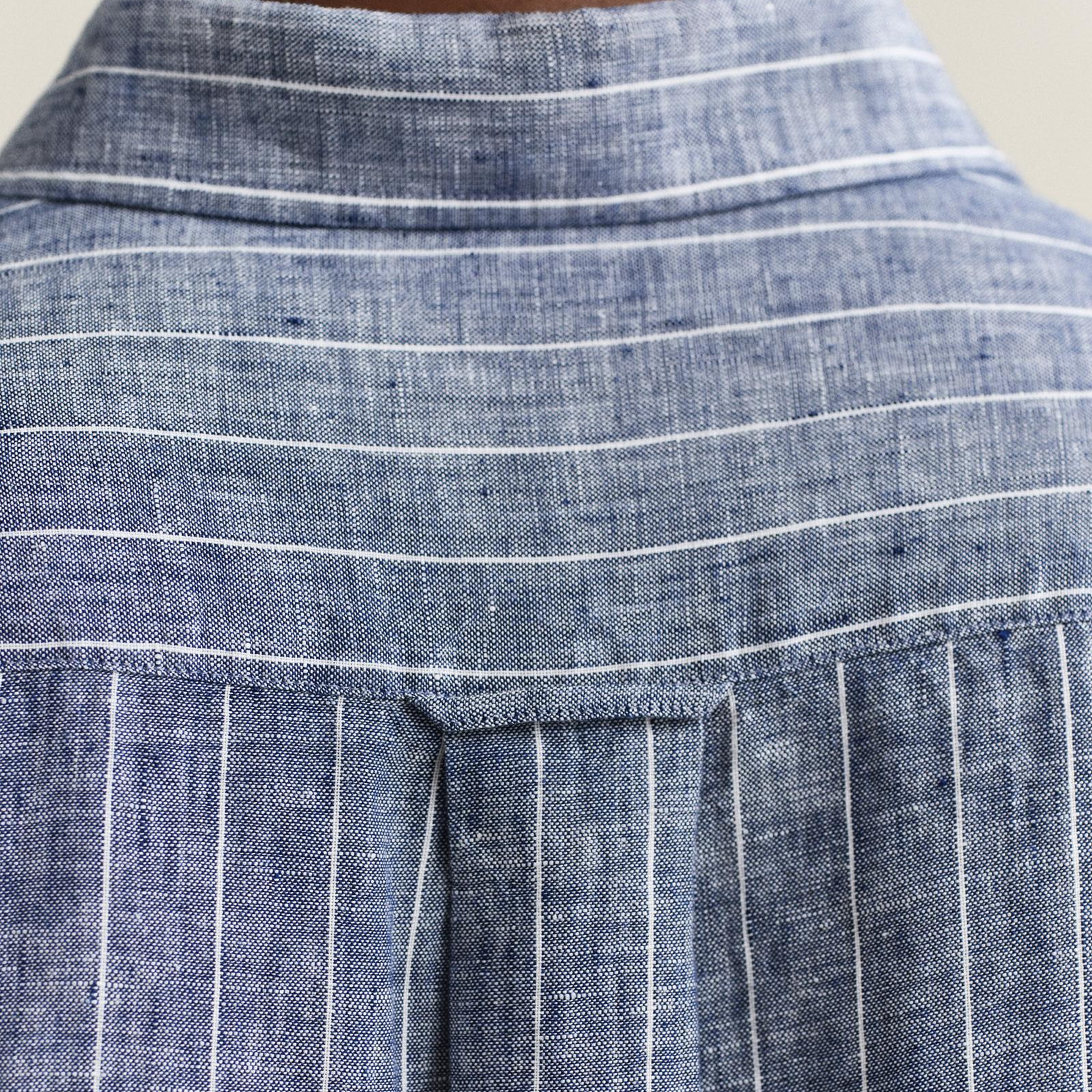 GANT Erkek Mavi Regular Fit Çizgili Gömlek