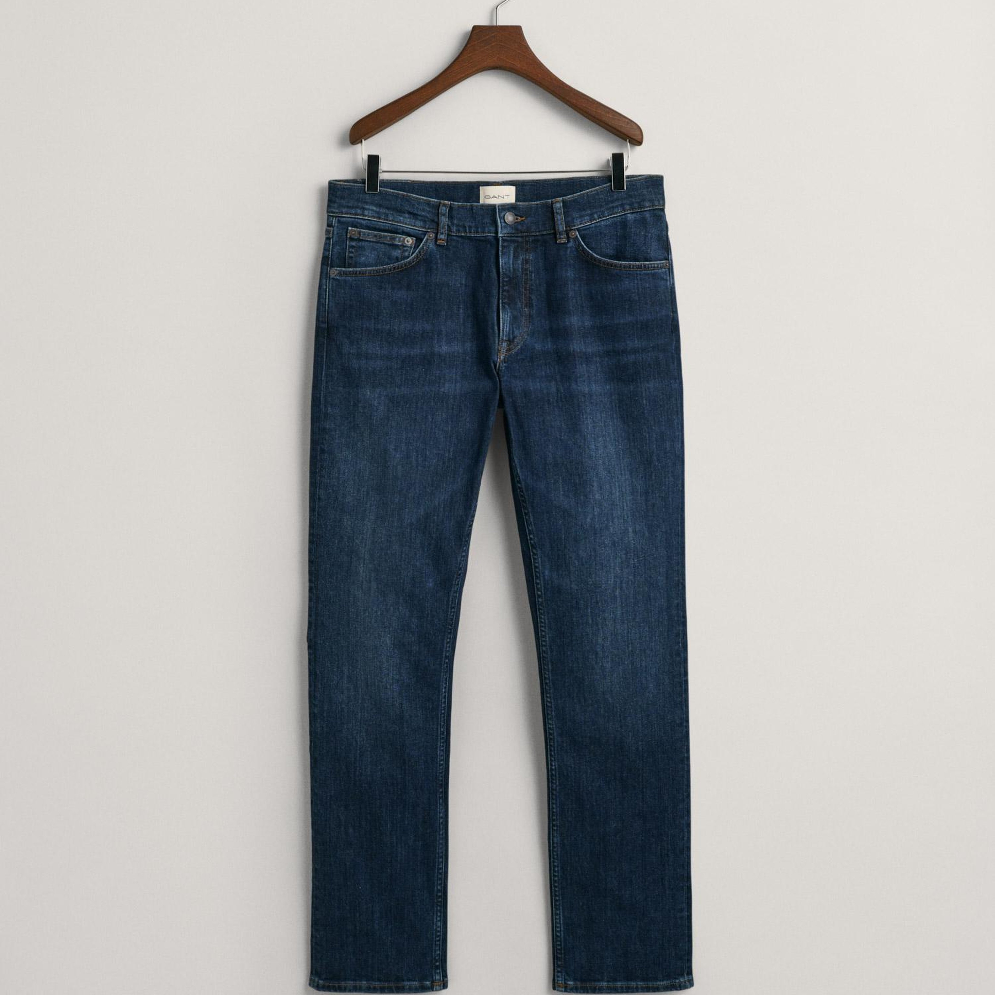 GANT Erkek Lacivert Regular Fit Jean Pantolon