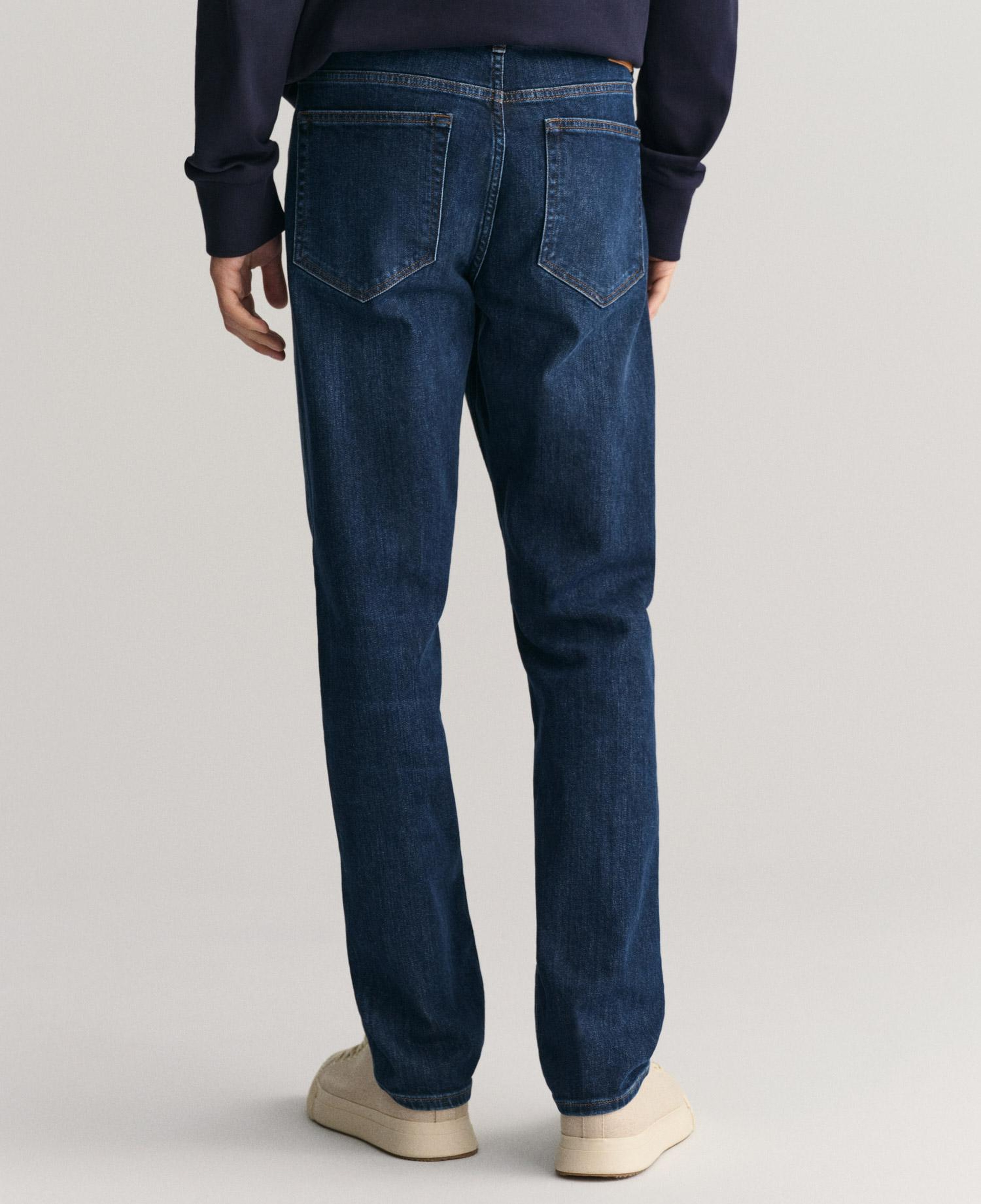 GANT Erkek Lacivert Regular Fit Jean Pantolon