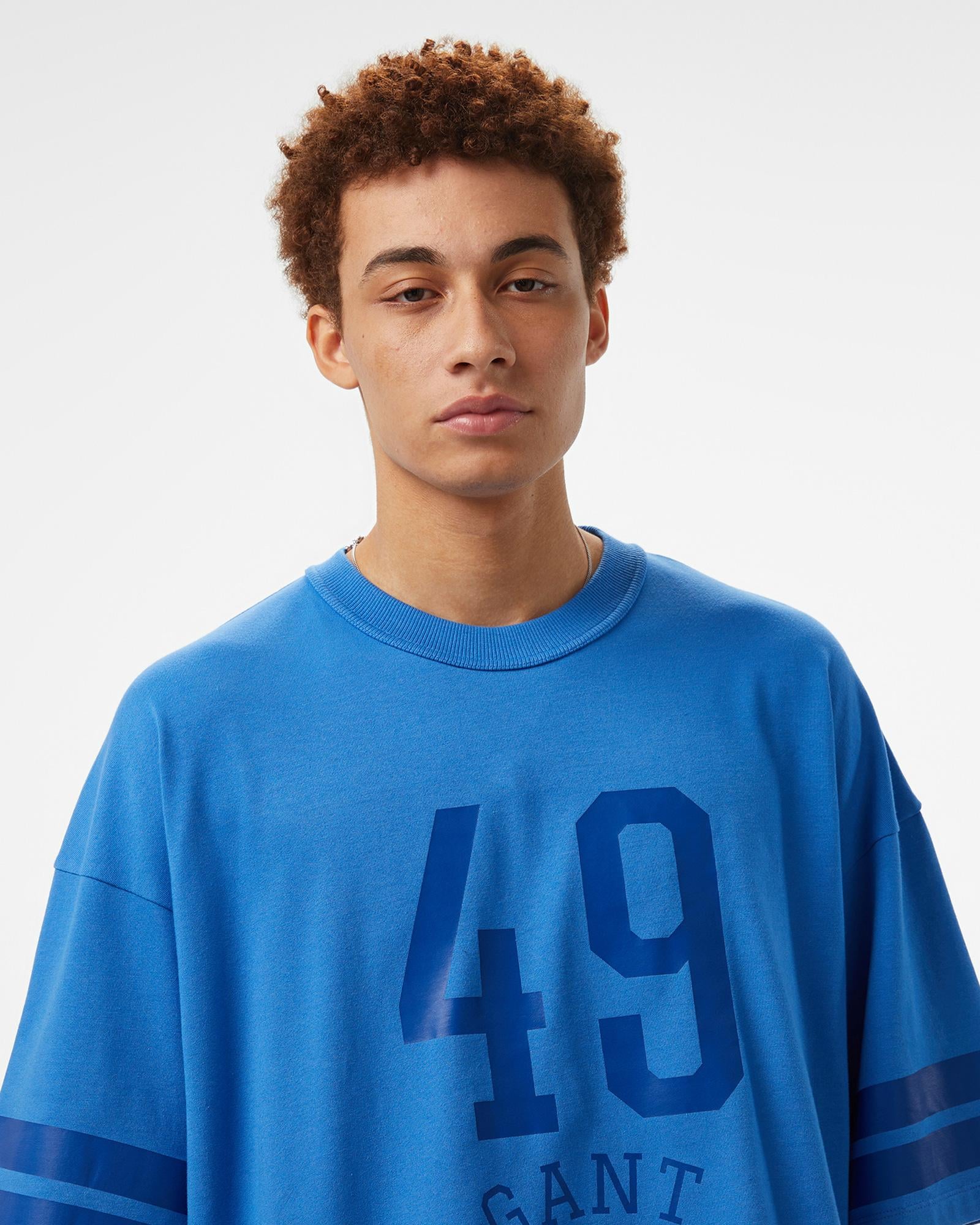 GANT Erkek Mavi T-Shirt