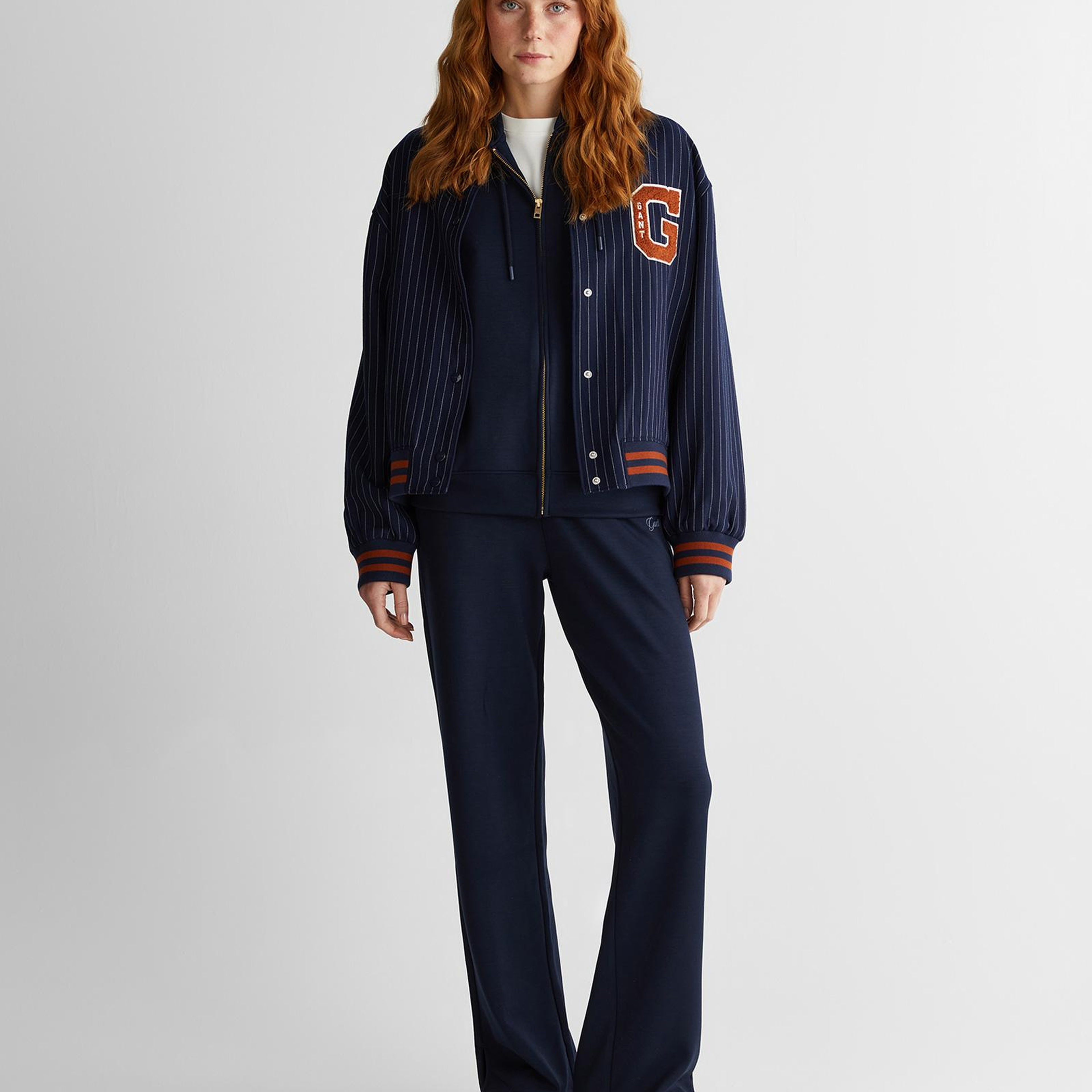 GANT Kadın Lacivert Standart Fit Mont