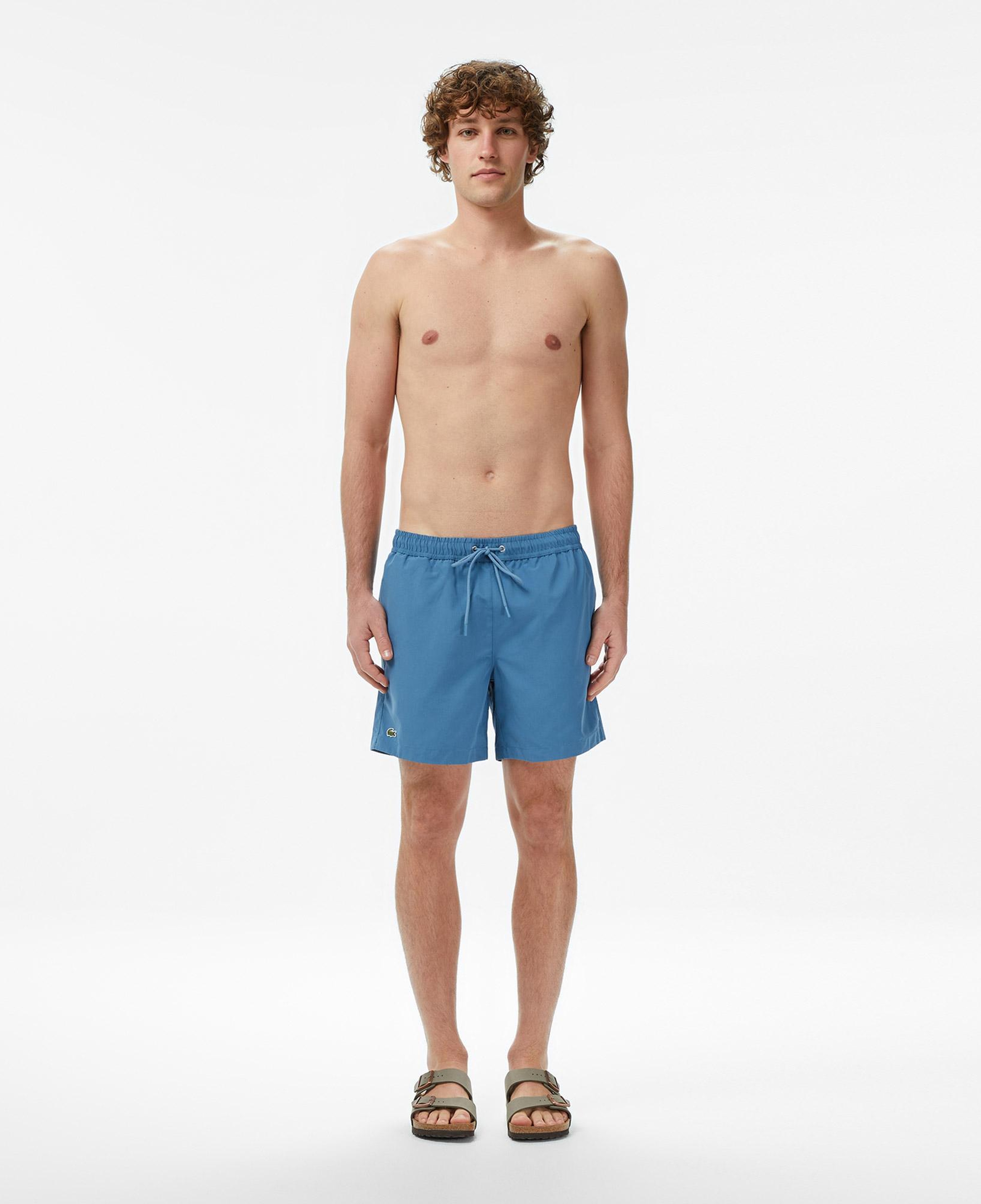Erkek Regular Fit Mavi Deniz Şortu