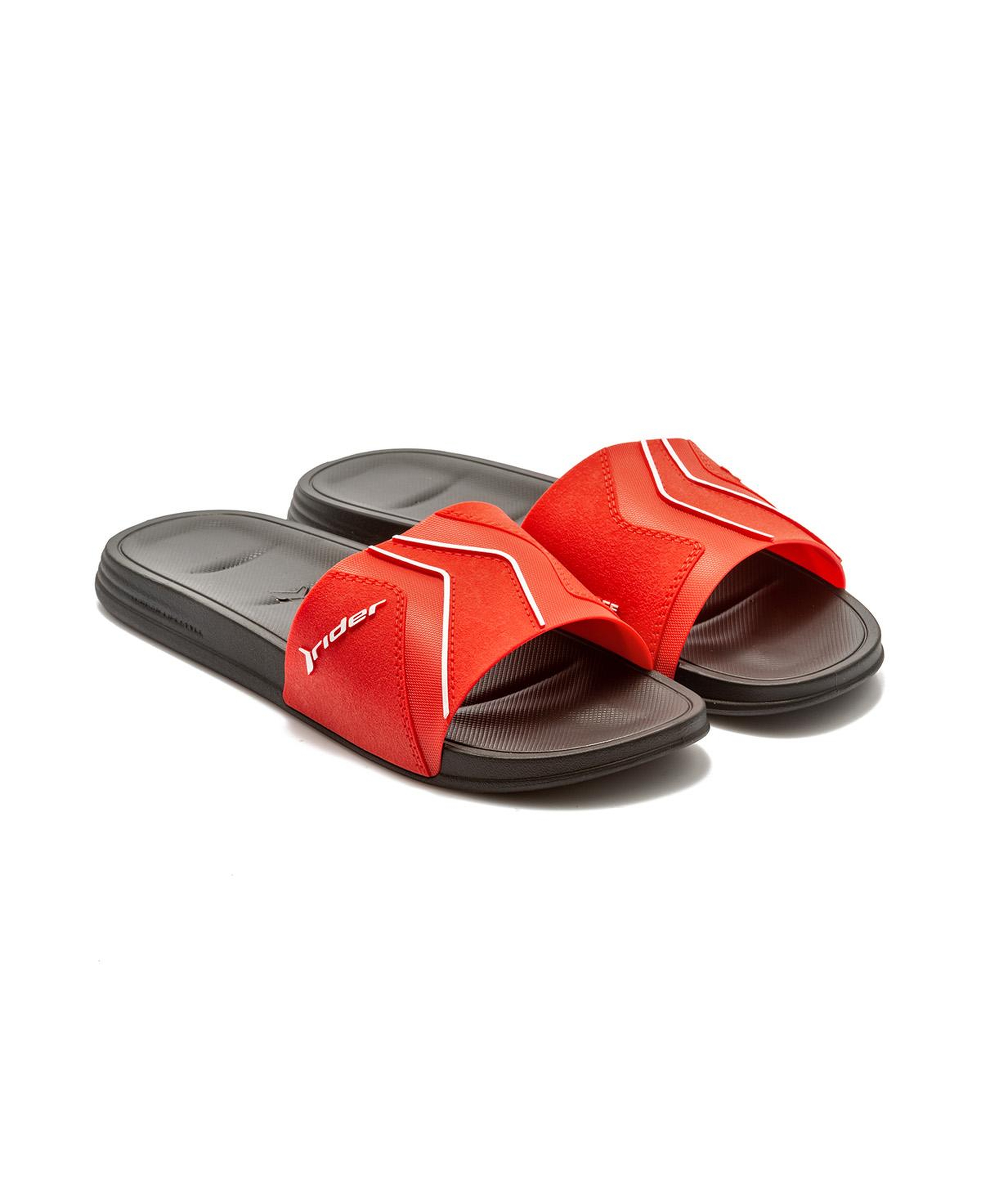 Free Slide Erkek Terlik Siyah- Kırmızı 39/46