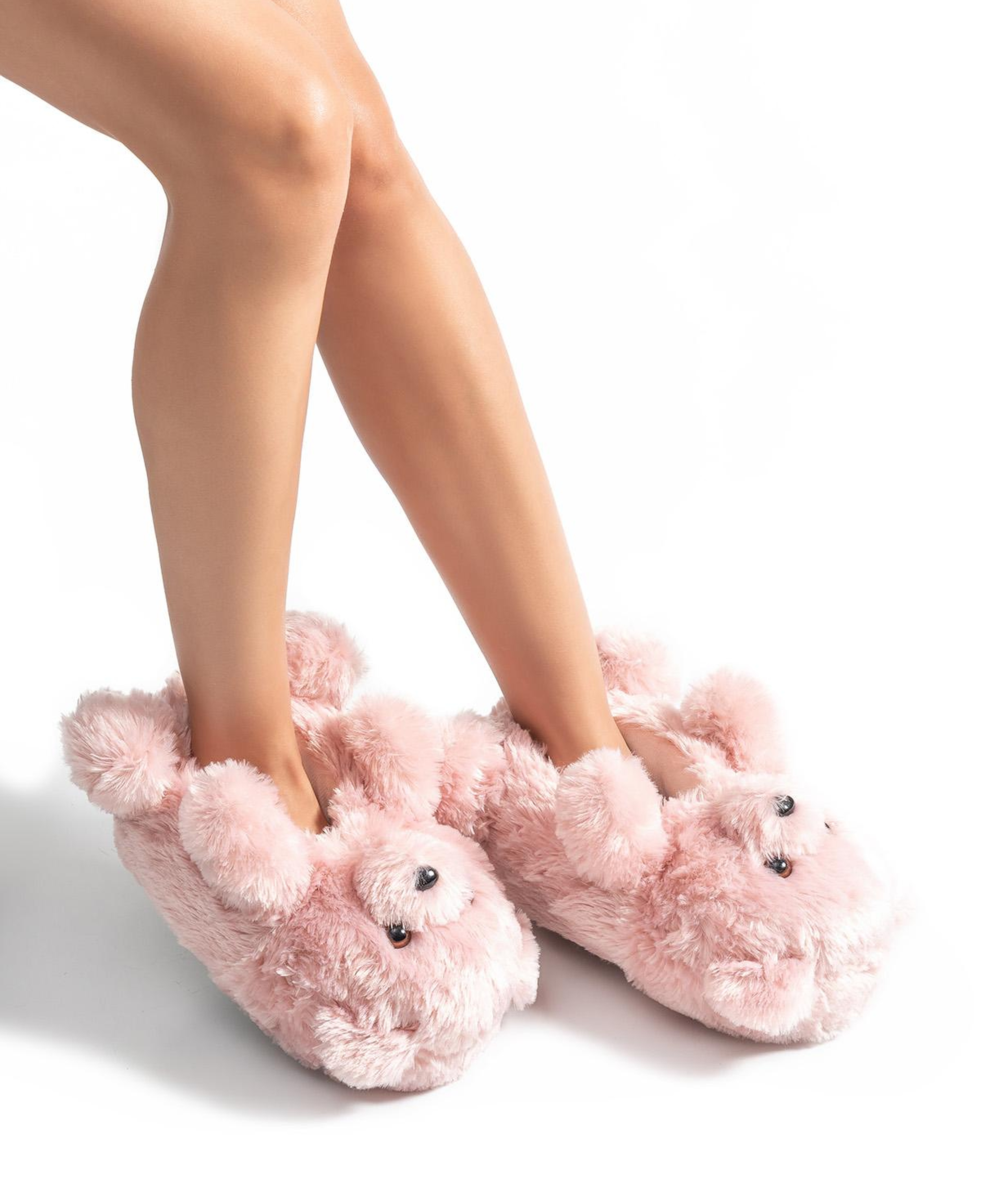 Teddy Kadın Hayvanlı Panduf Gül Kurusu 36/41
