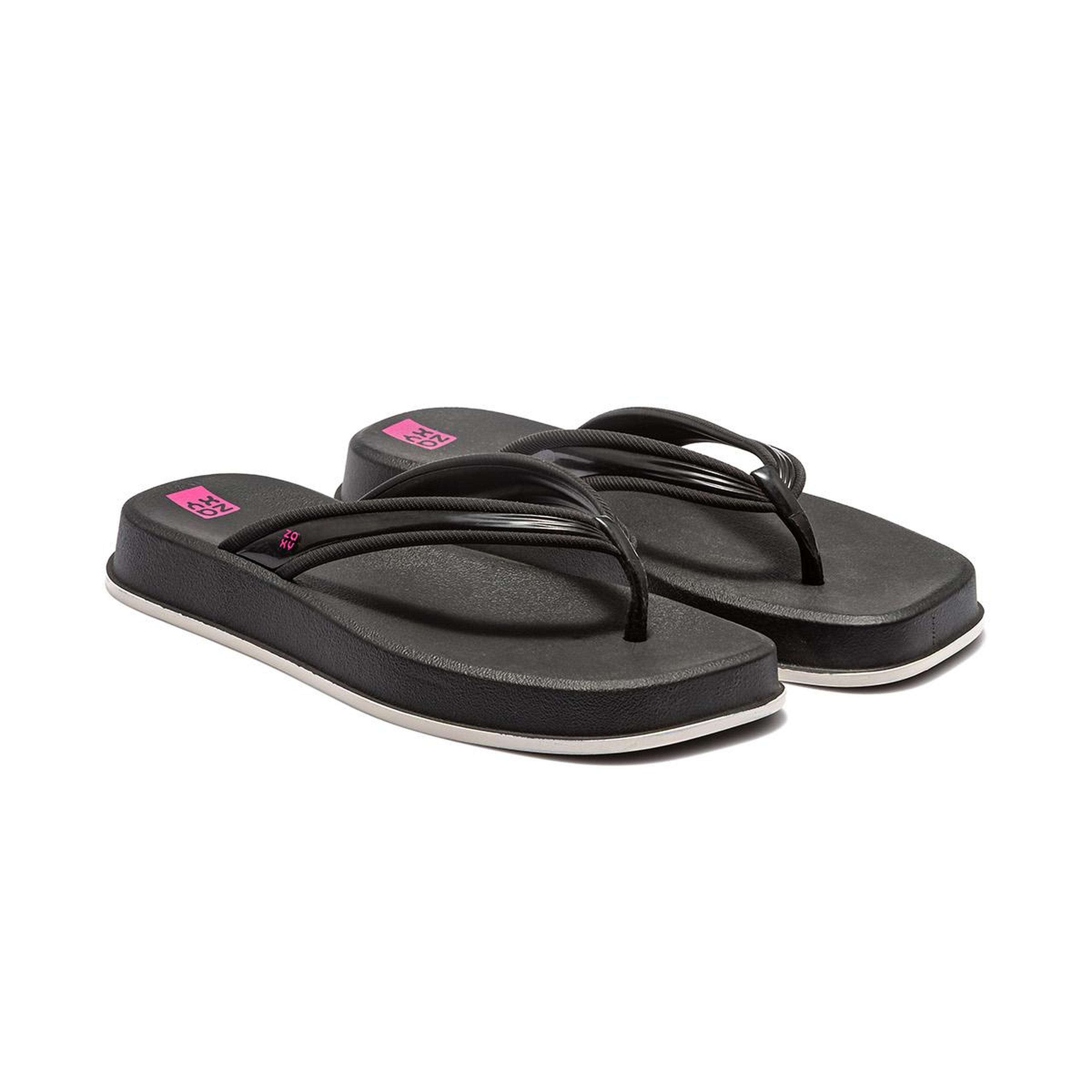 Atemporal Flatform Kadın Parmak Arası Terlik Siyah 35/42