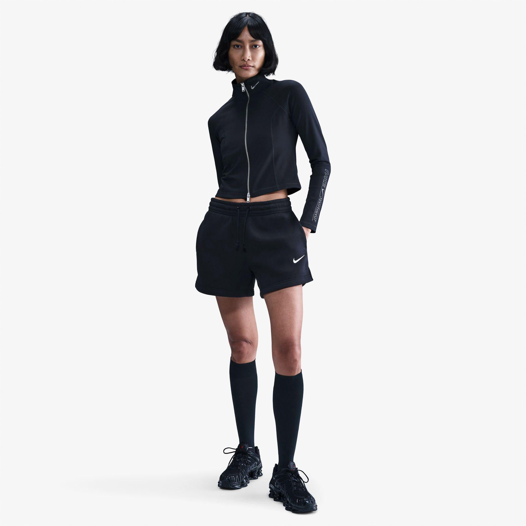 Nike Sportswear Phoenix Fleece 10 cm Kadın Siyah Şort
