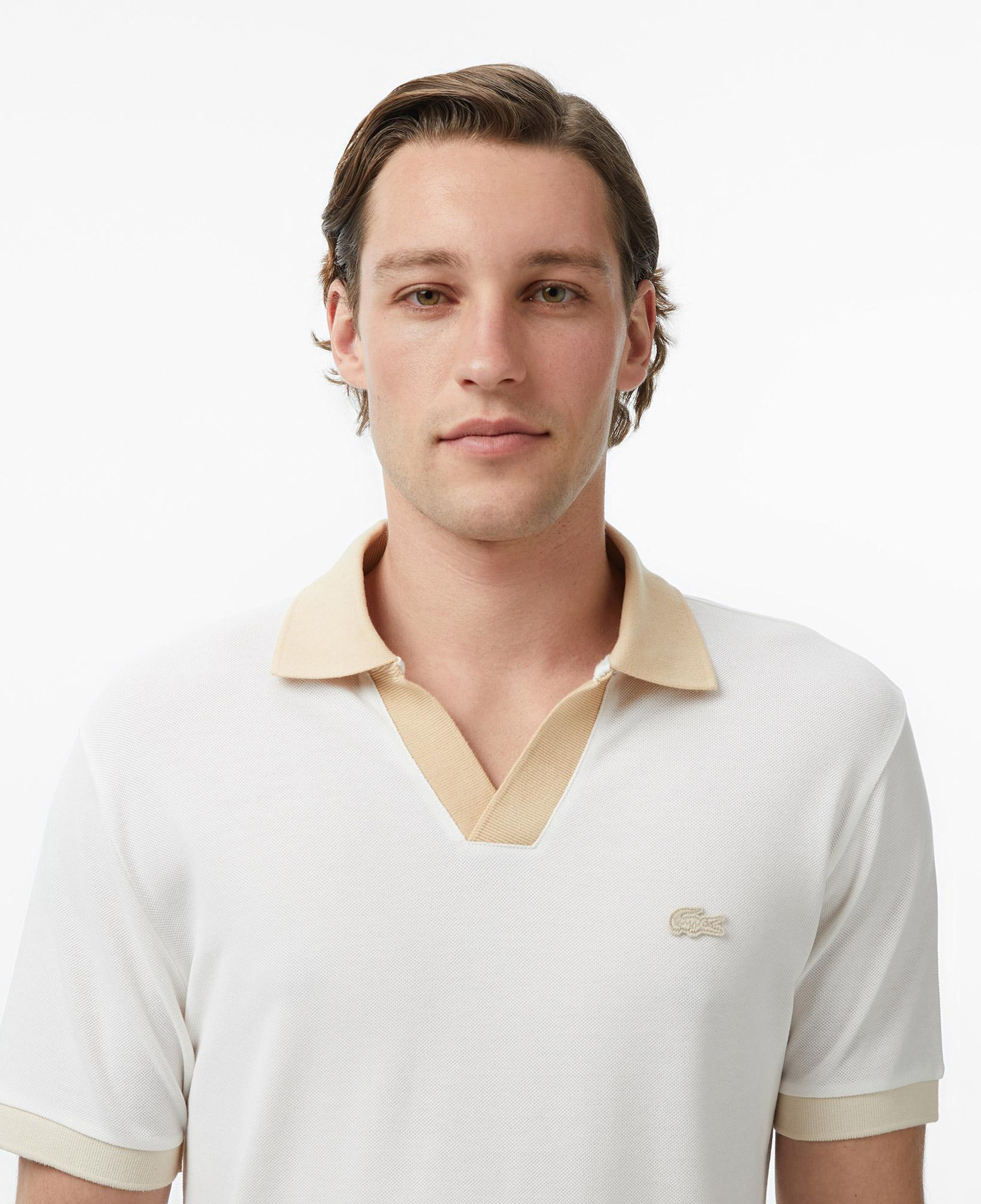 Lacoste Erkek Regular Fit Polo Yaka Krem Polo