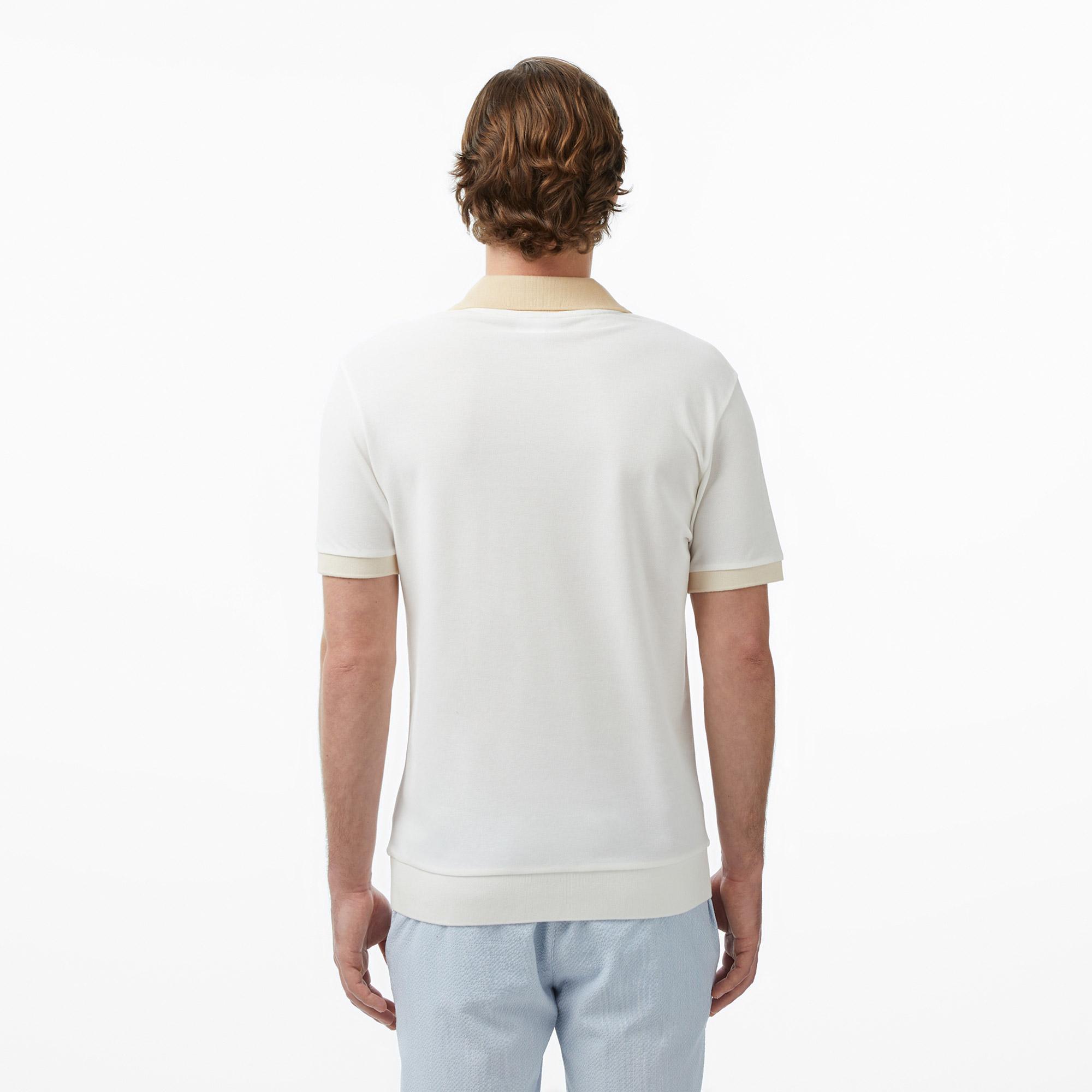 Lacoste Erkek Regular Fit Polo Yaka Krem Polo