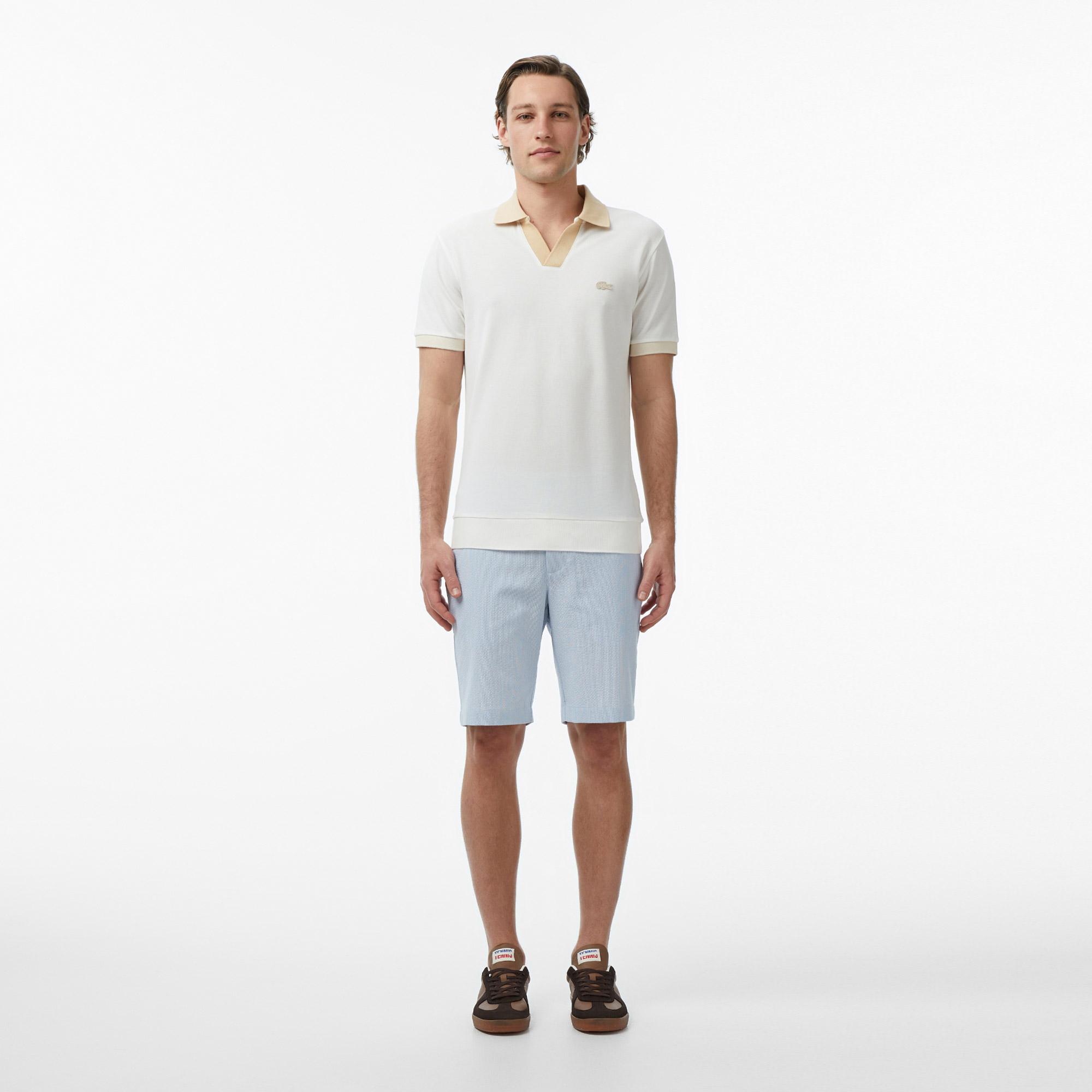 Lacoste Erkek Regular Fit Polo Yaka Krem Polo