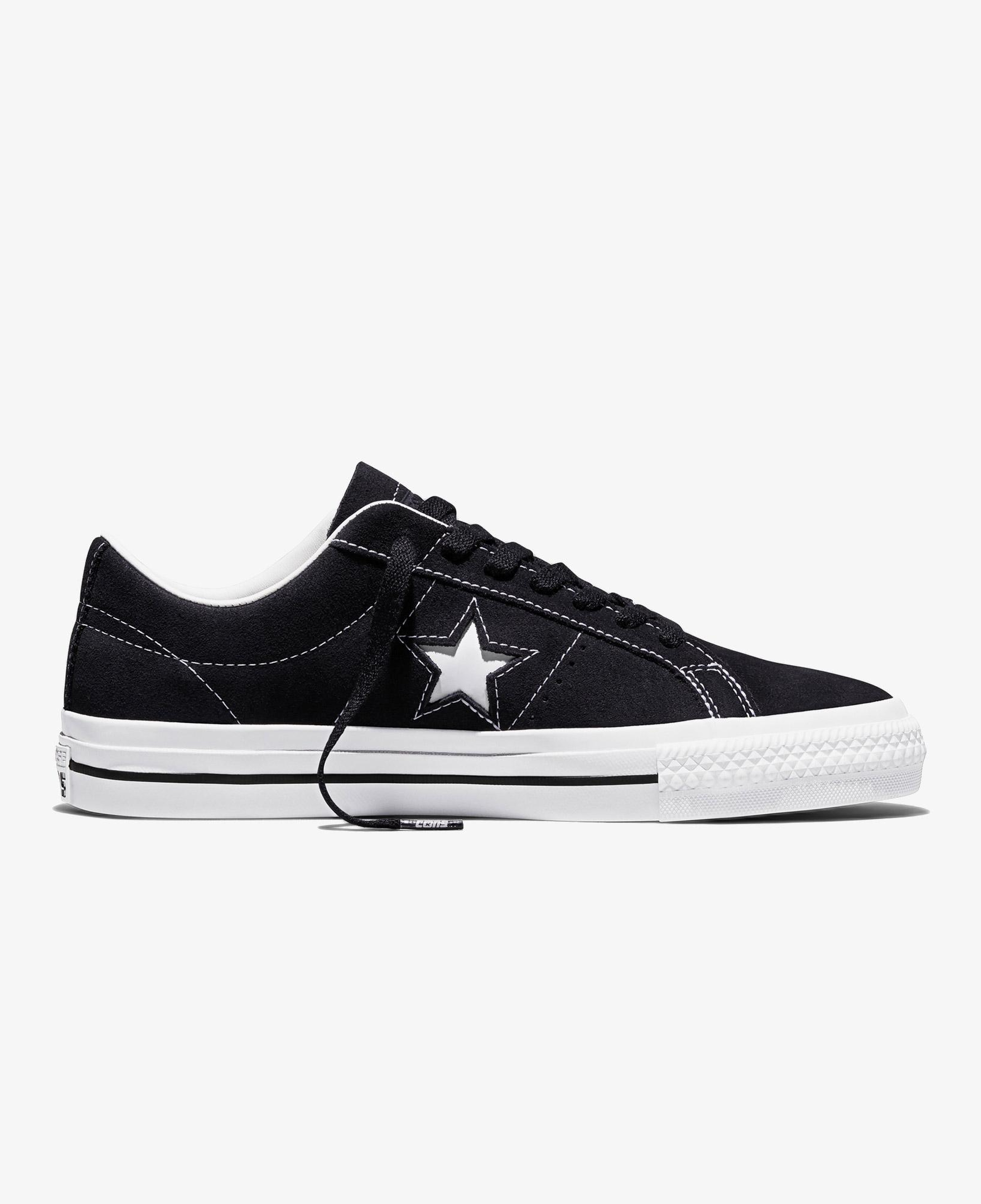 Converse Cons One Star Pro Unisex Siyah Süet Sneaker