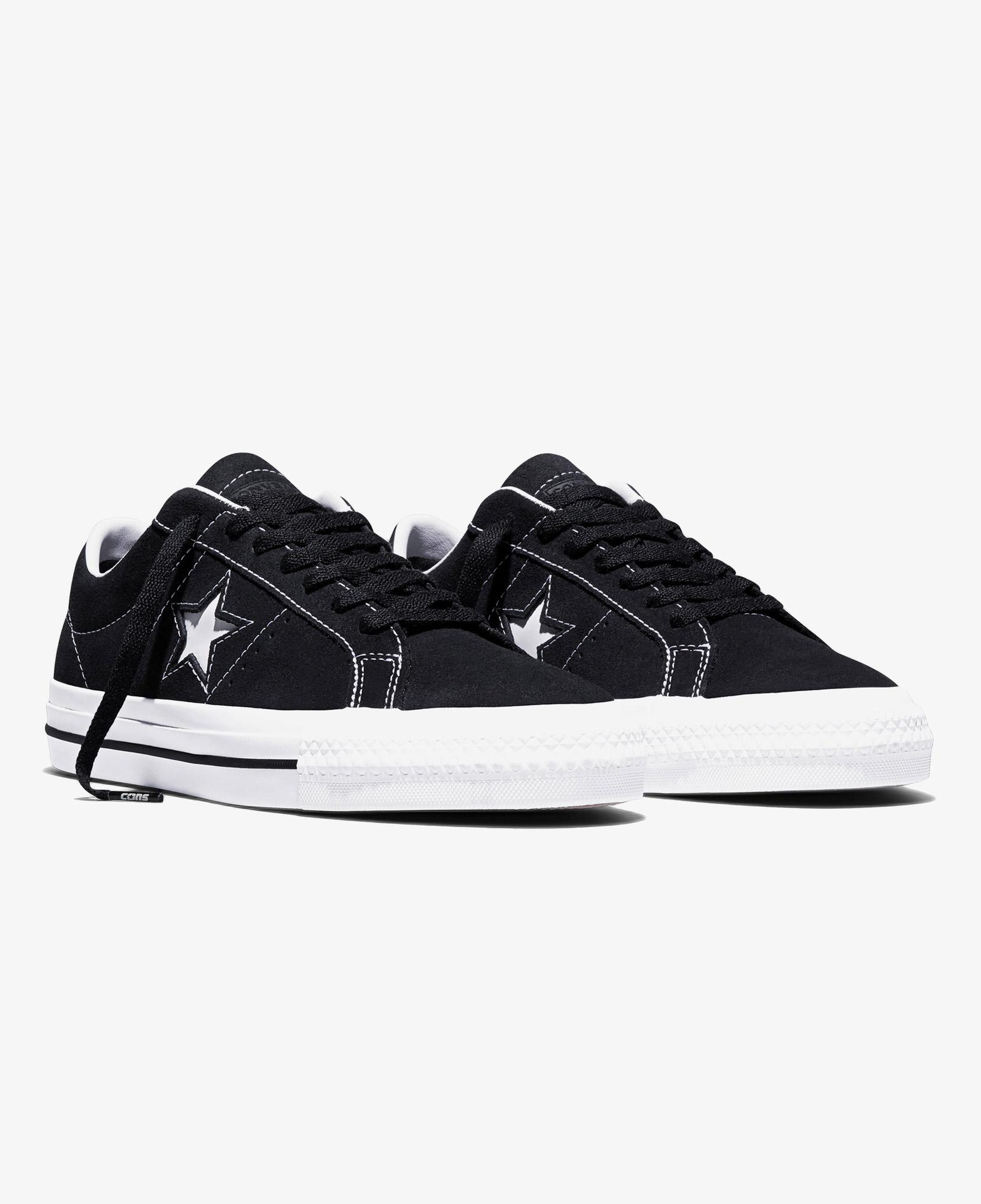 Converse Cons One Star Pro Unisex Siyah Süet Sneaker