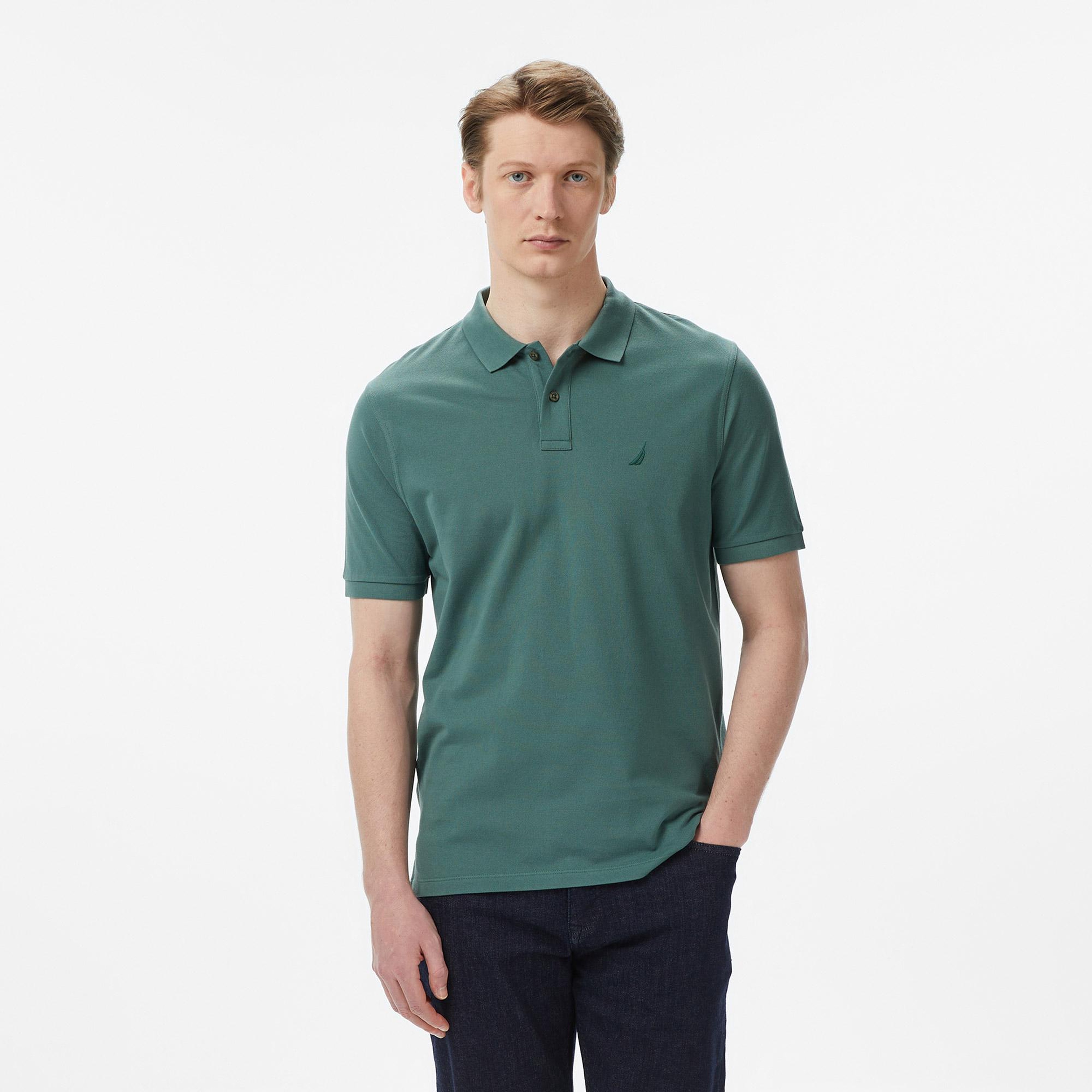 Nautica Erkek Yeşil Regular Fit Polo Yaka T-Shirt