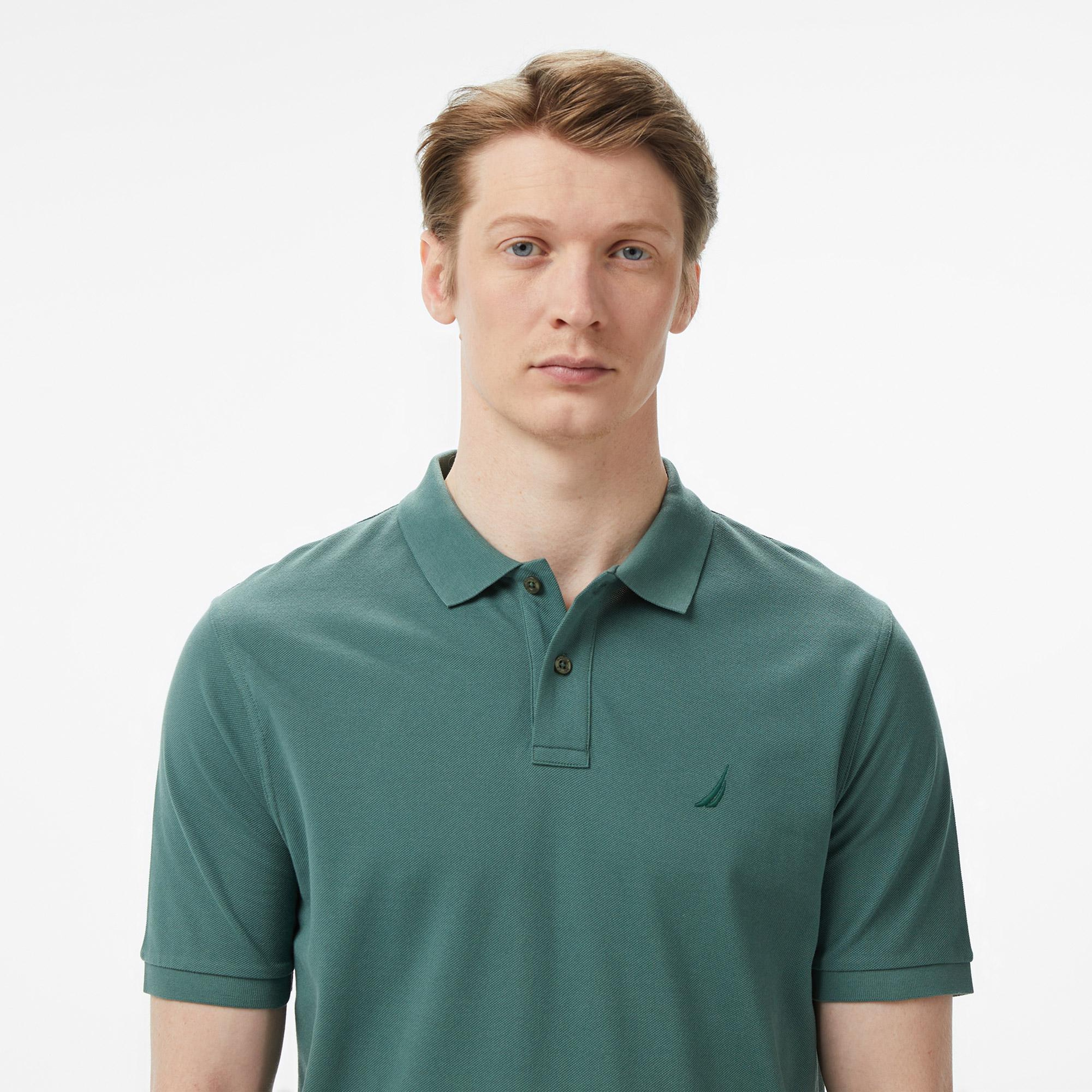 Nautica Erkek Yeşil Regular Fit Polo Yaka T-Shirt