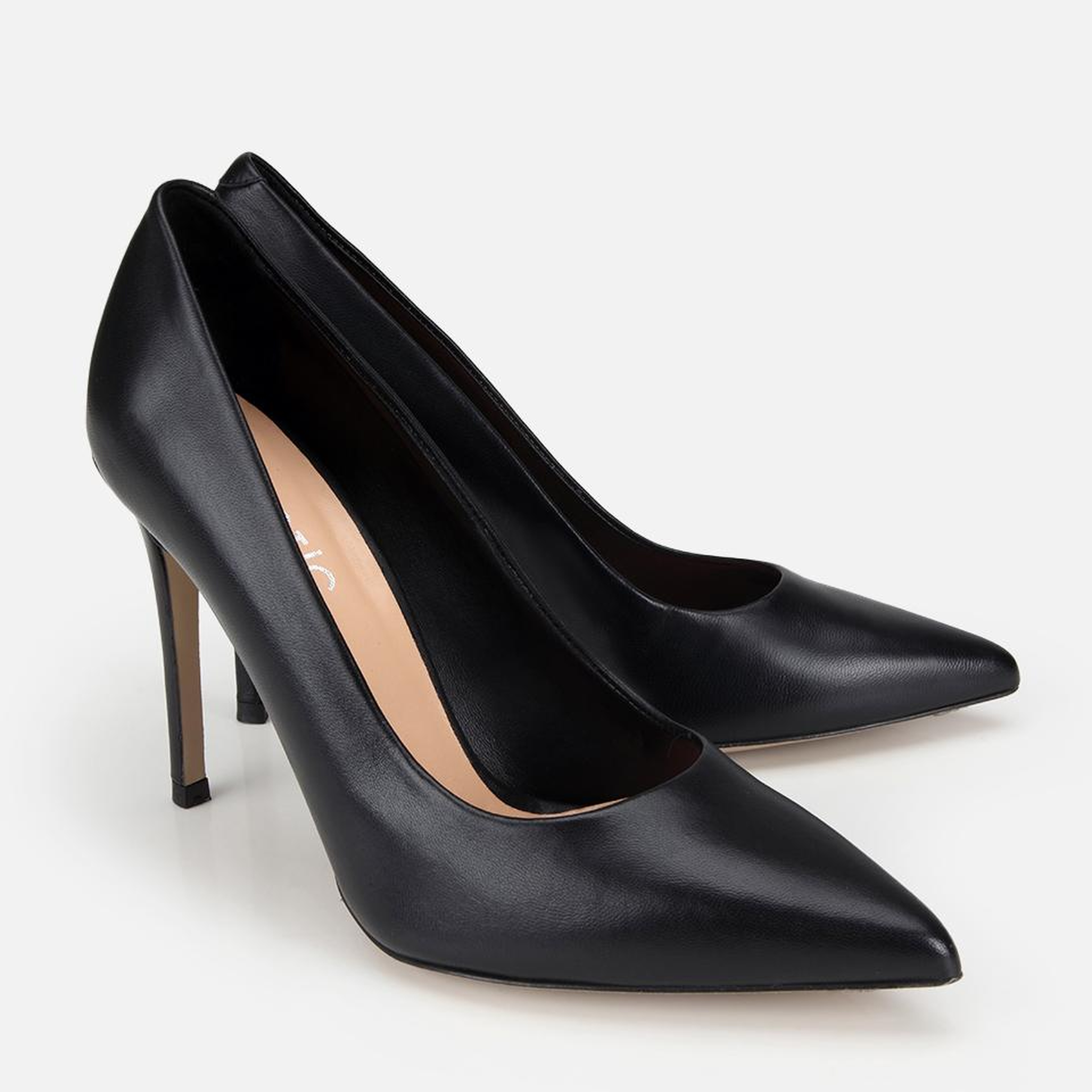 Kadın Deri Siyah Yüksek Topuklu Stiletto