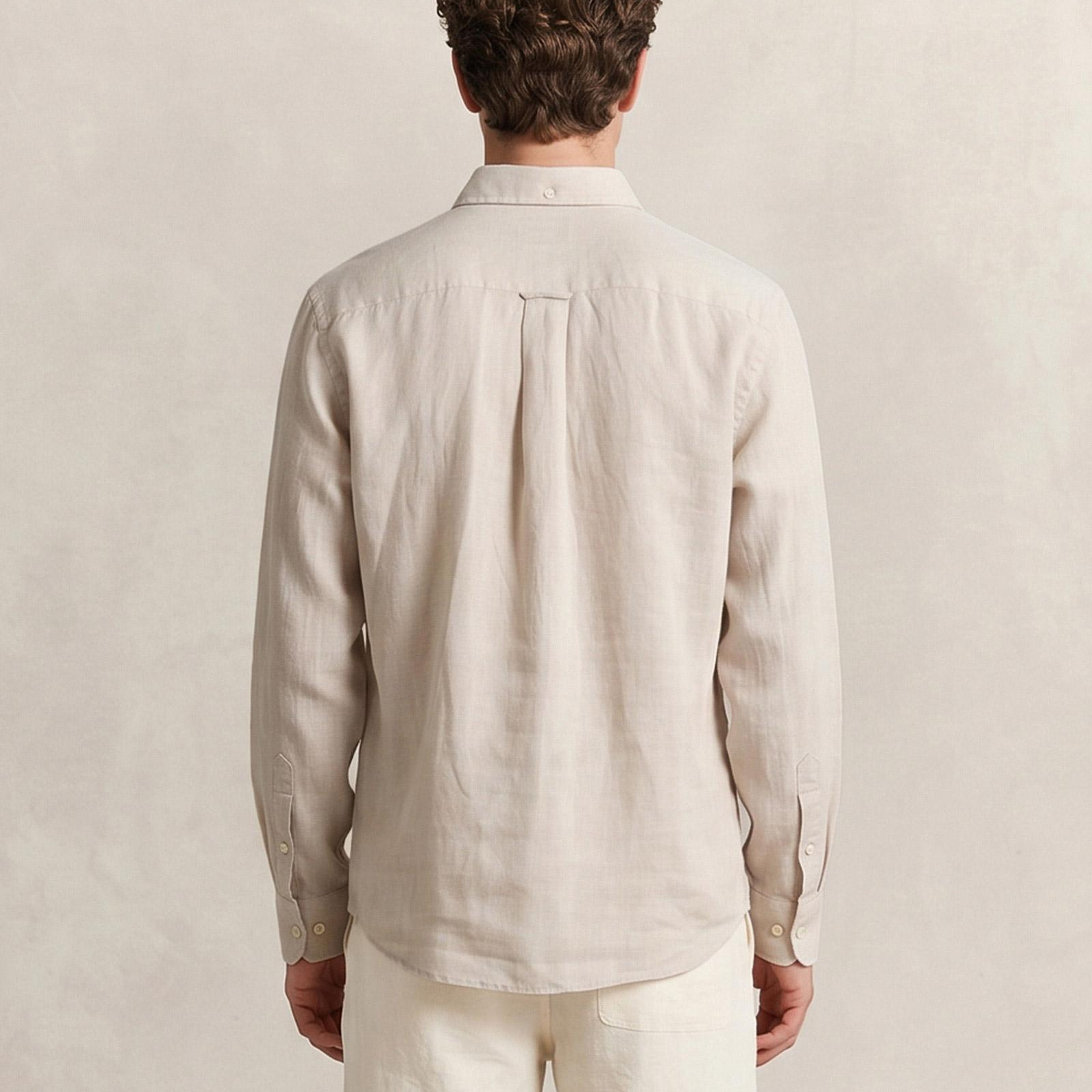 GANT Erkek Bej Regular Fit Gömlek