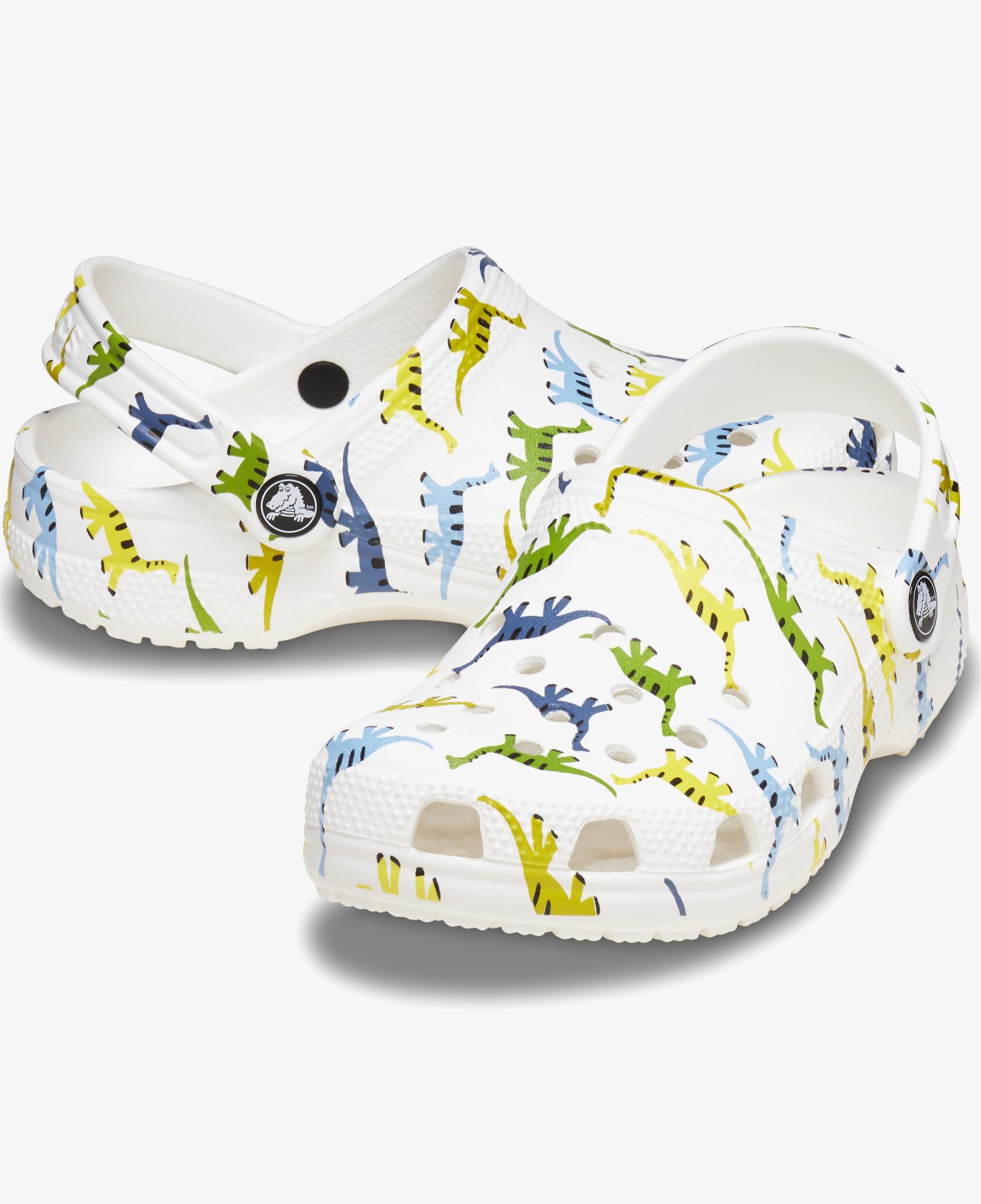 Crocs Classic Character Print K Çocuk Beyaz Terlik