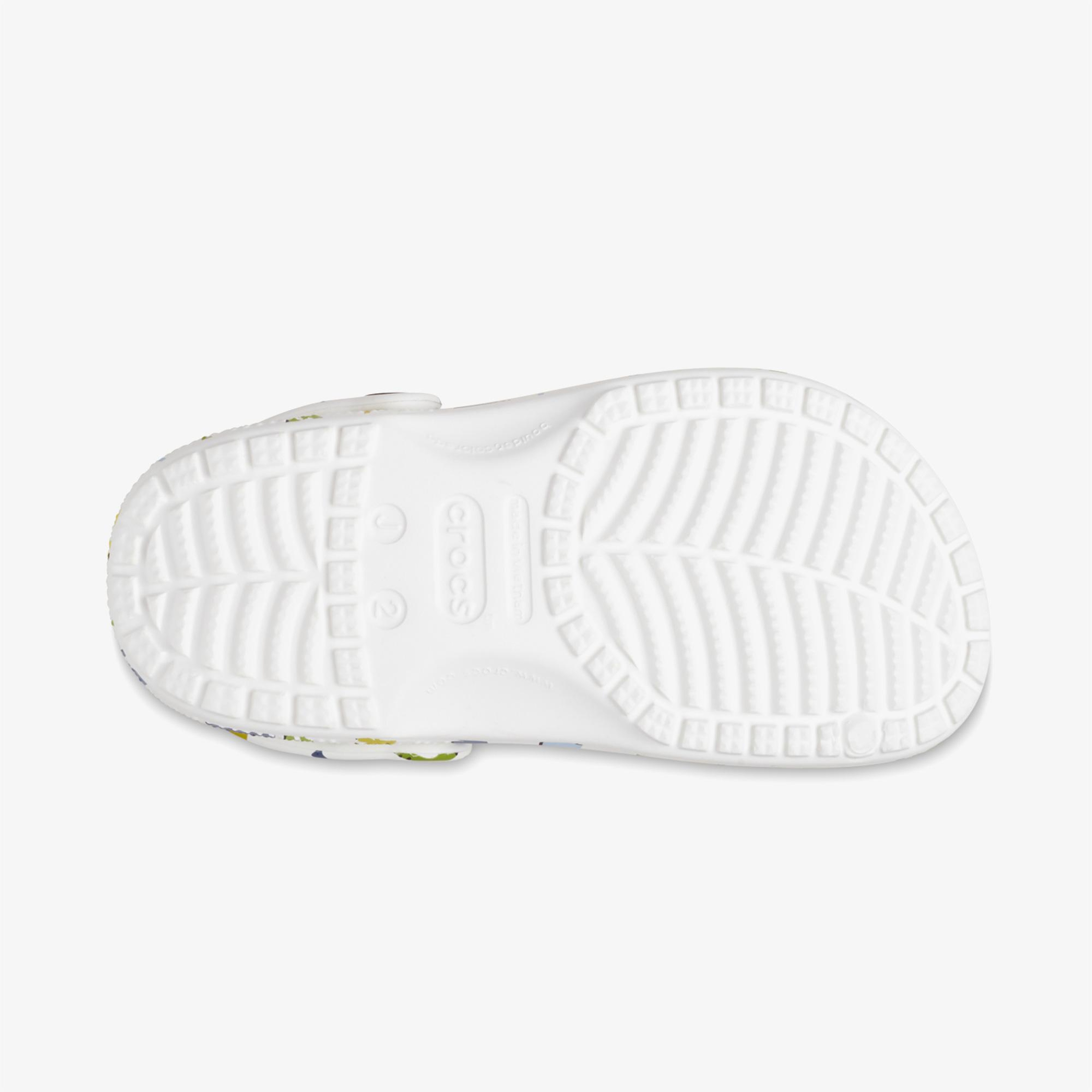 Crocs Classic Character Print K Çocuk Beyaz Terlik