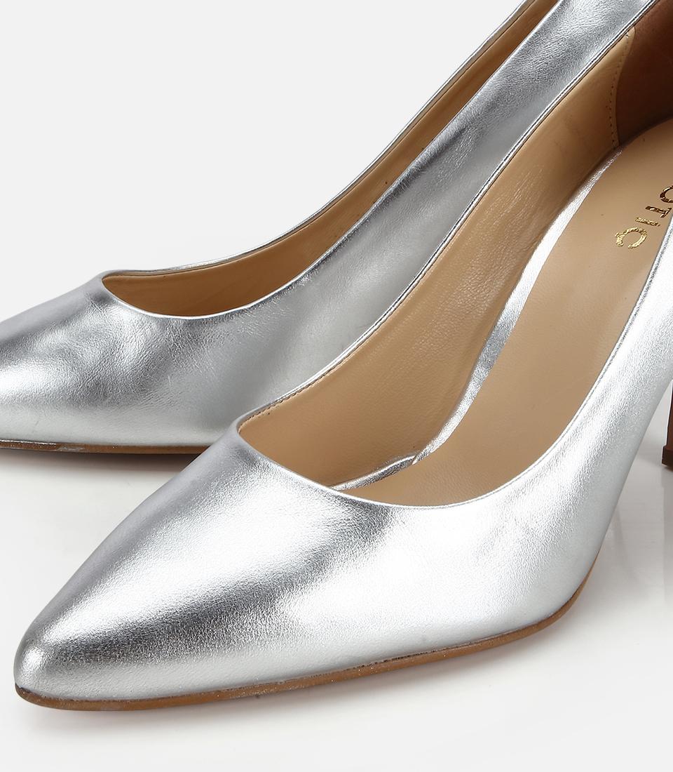 Kadın Deri Lame Yumuşak Dokulu Stiletto