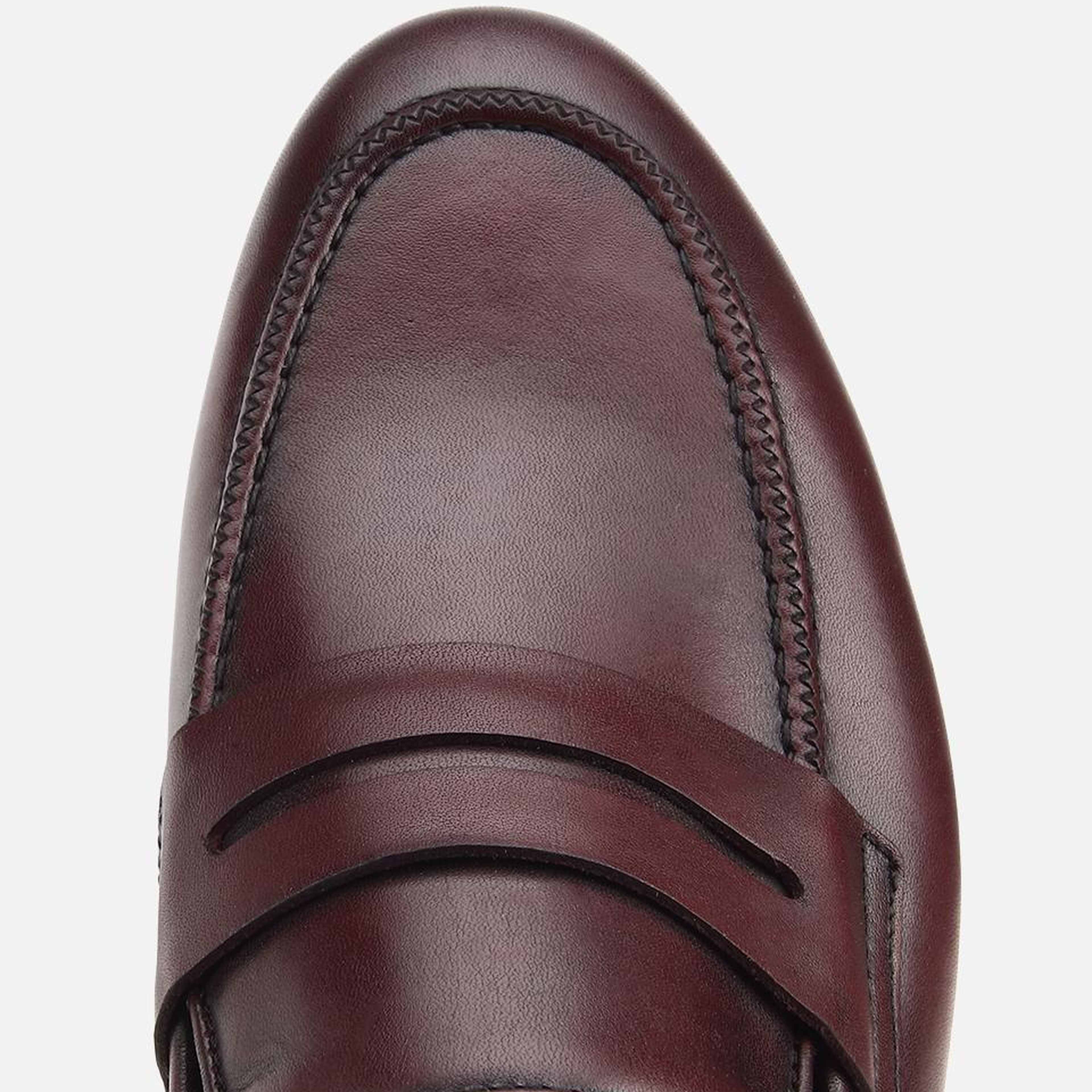 Erkek Deri Bordo Klasik Loafer