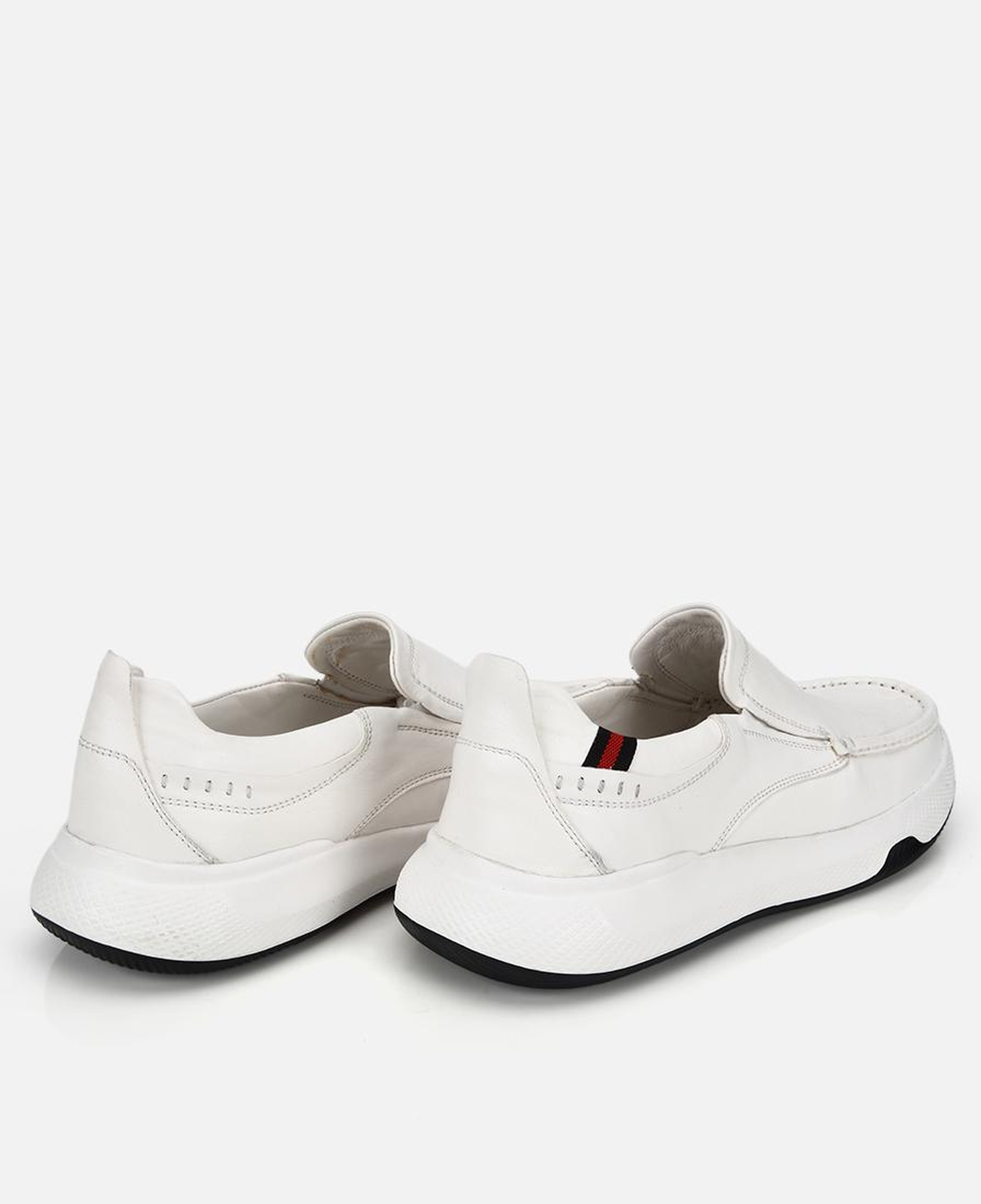 Erkek Deri Beyaz Comfort Günlük Loafer
