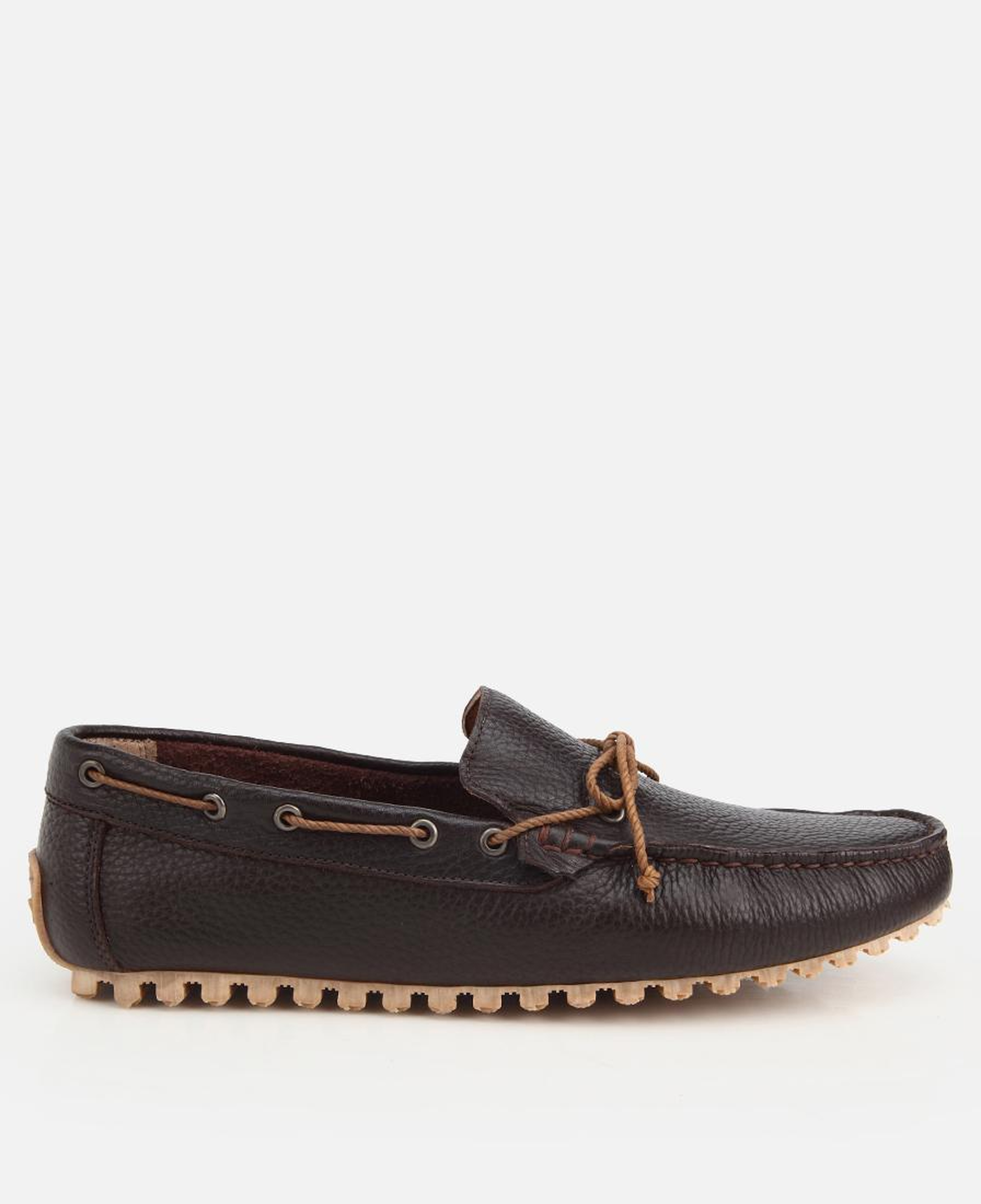 Erkek Deri Kahverengi Püskül Detaylı Günlük Loafer