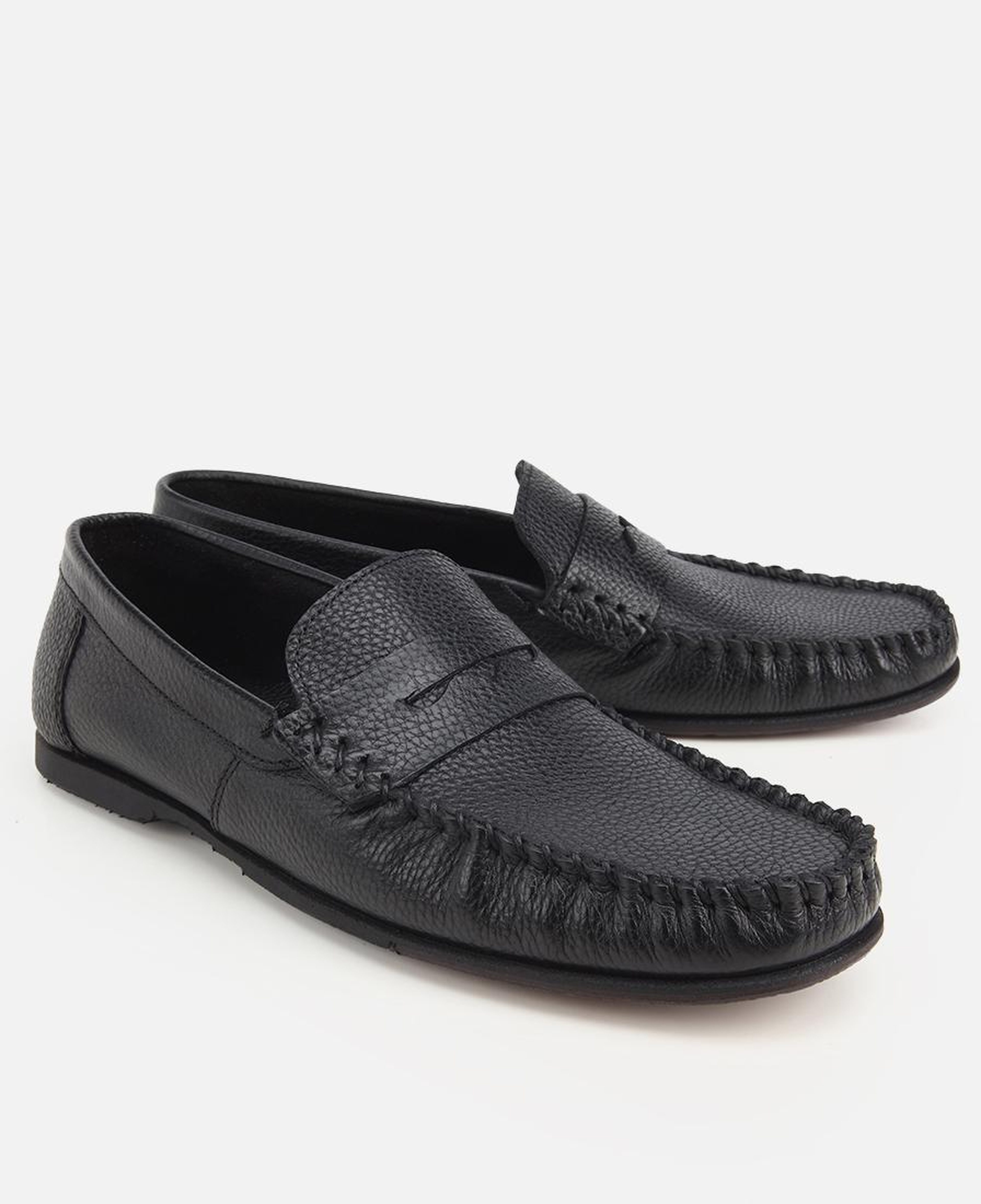 Erkek Deri Siyah Yumuşak Dokulu Günlük Loafer