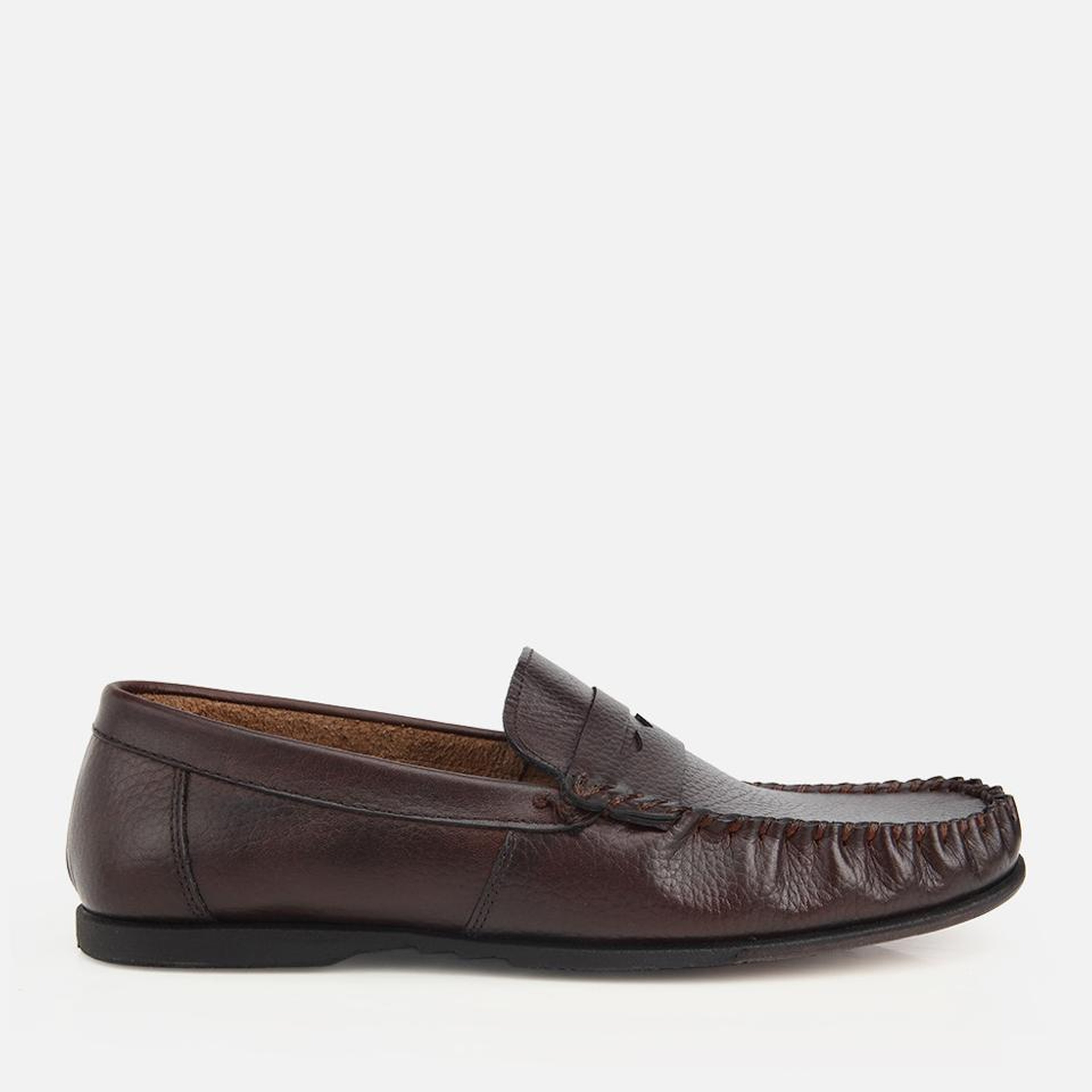 Erkek Deri Kahverengi Yumuşak Dokulu Günlük Loafer